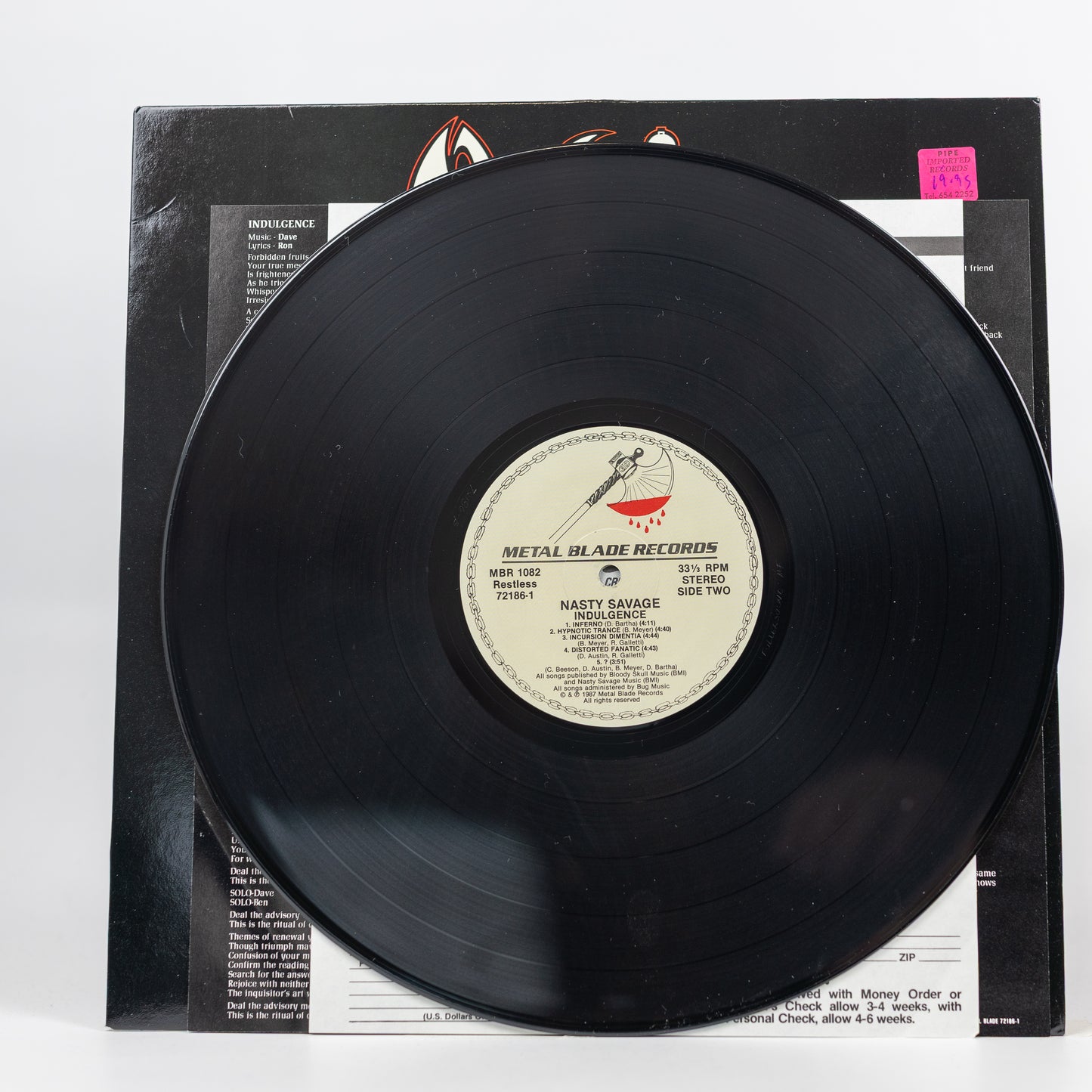 Nasty Savage – Indulgence - 1987