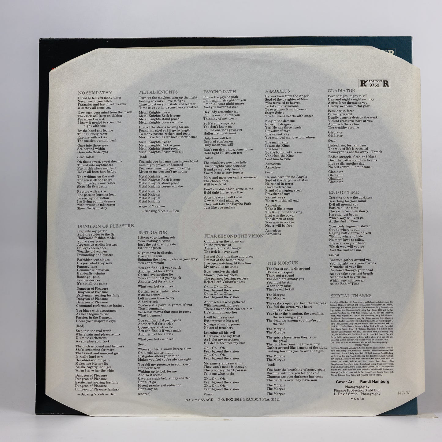 Nasty Savage – Nasty Savage - 1985