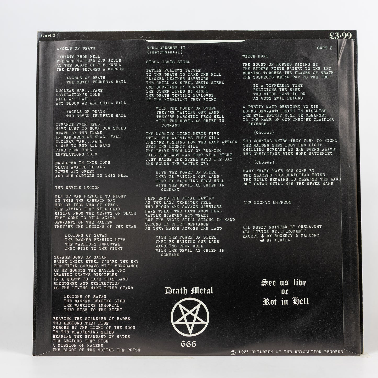 Onslaught – Power From Hell - 1985