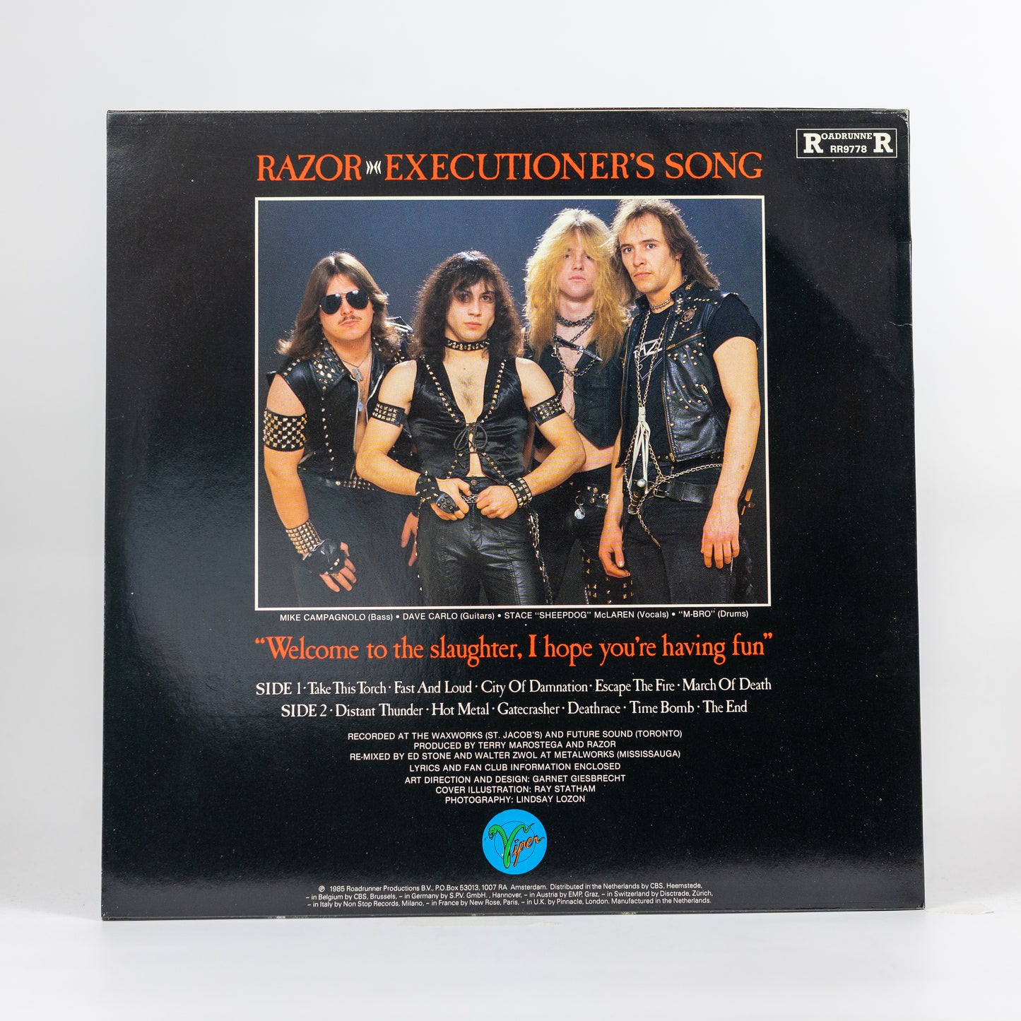 Razor – Executioner's Song - 1985