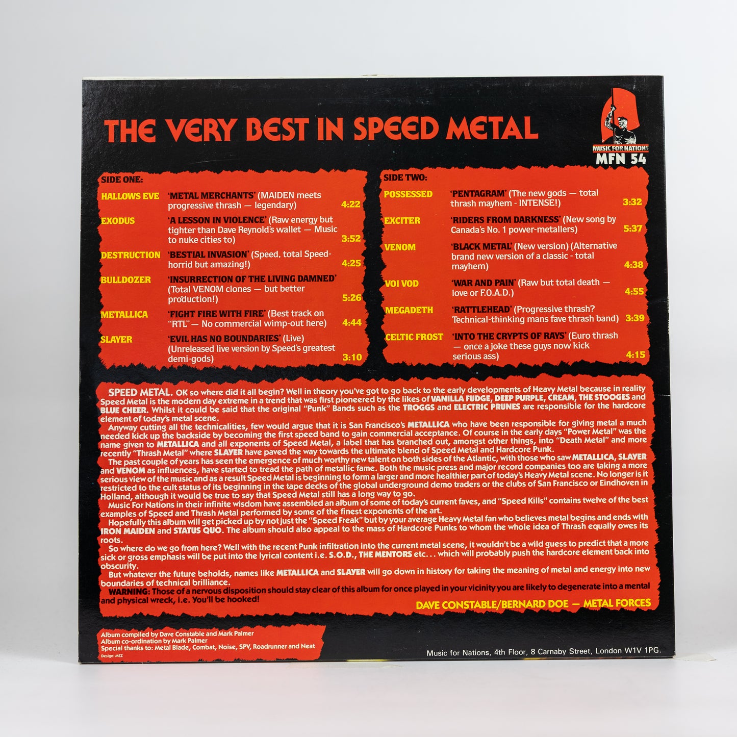 Speed Kills - The Very Best In Speed Metal - 1985