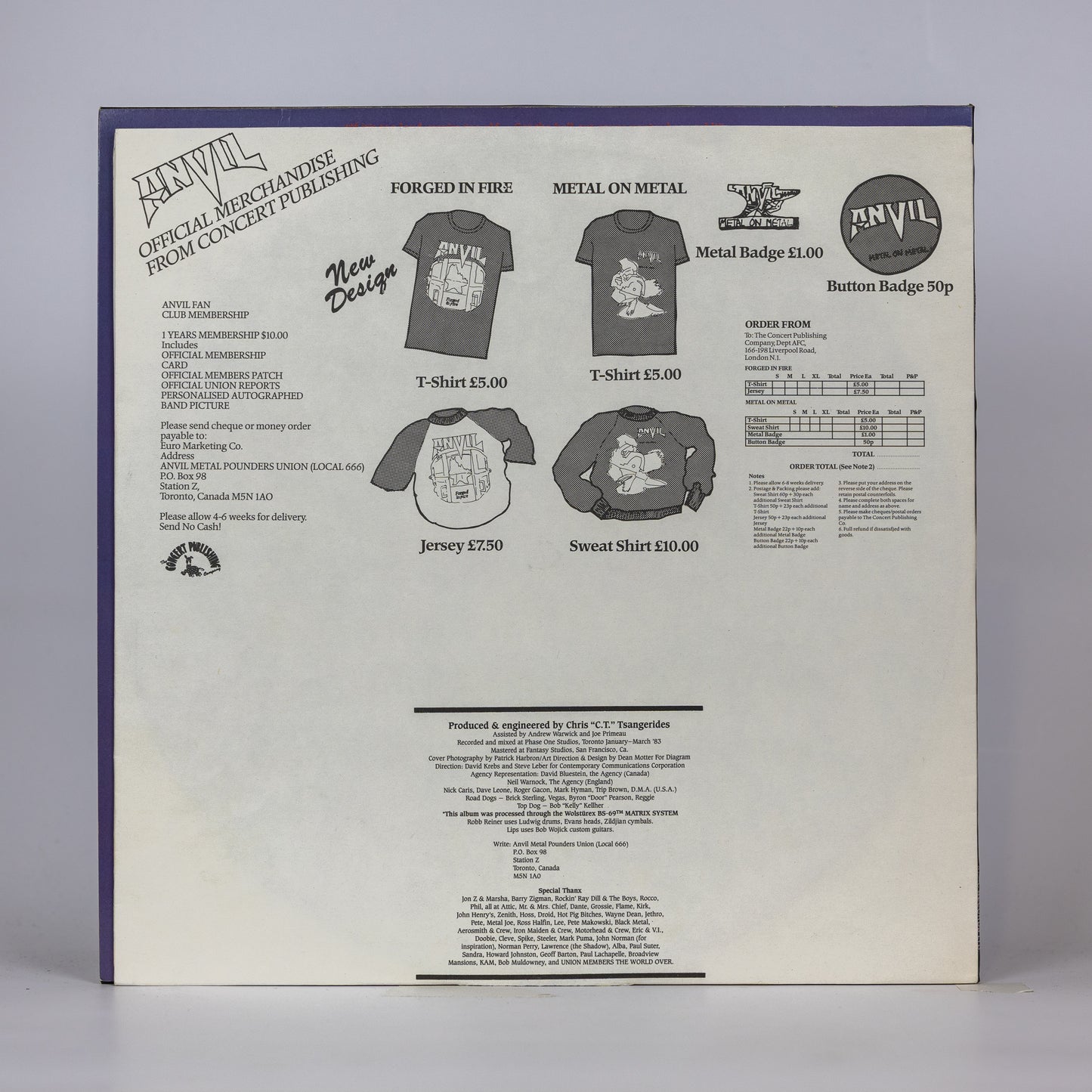 Anvil – Forged In Fire - 1983