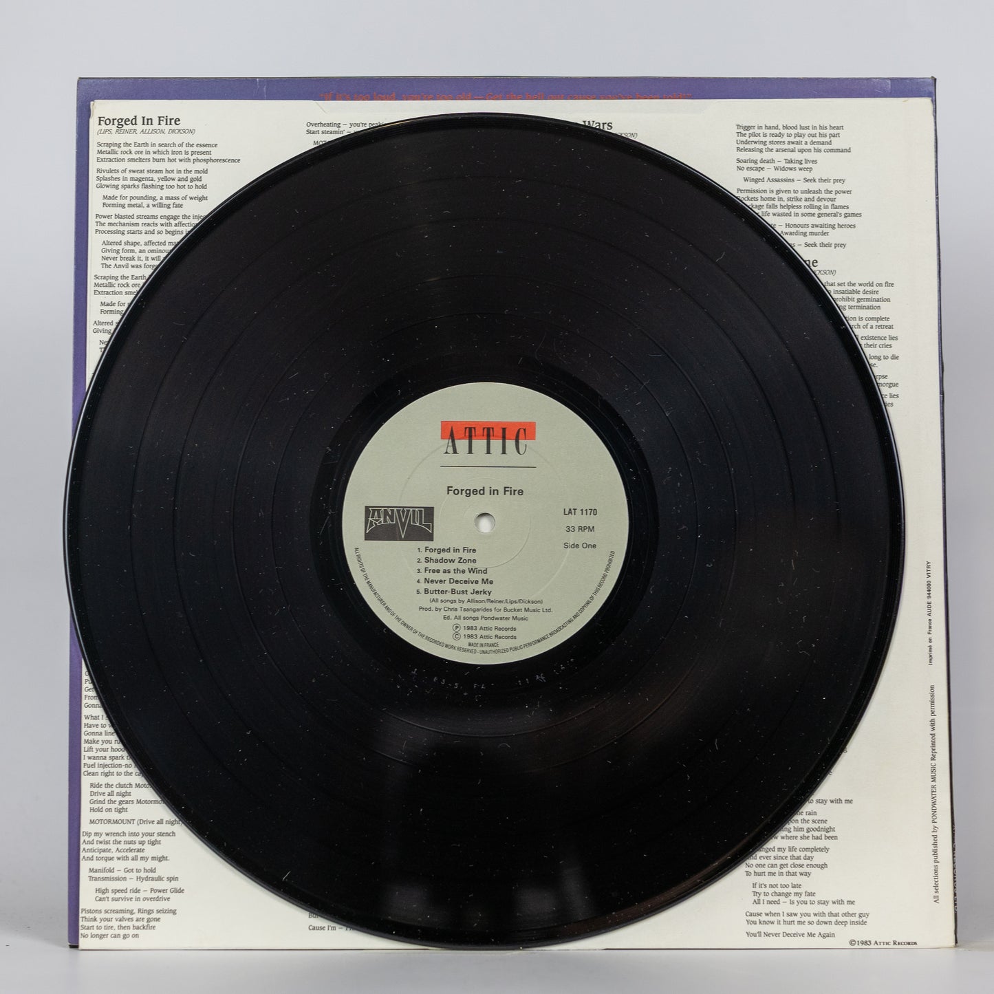 Anvil – Forged In Fire - 1983