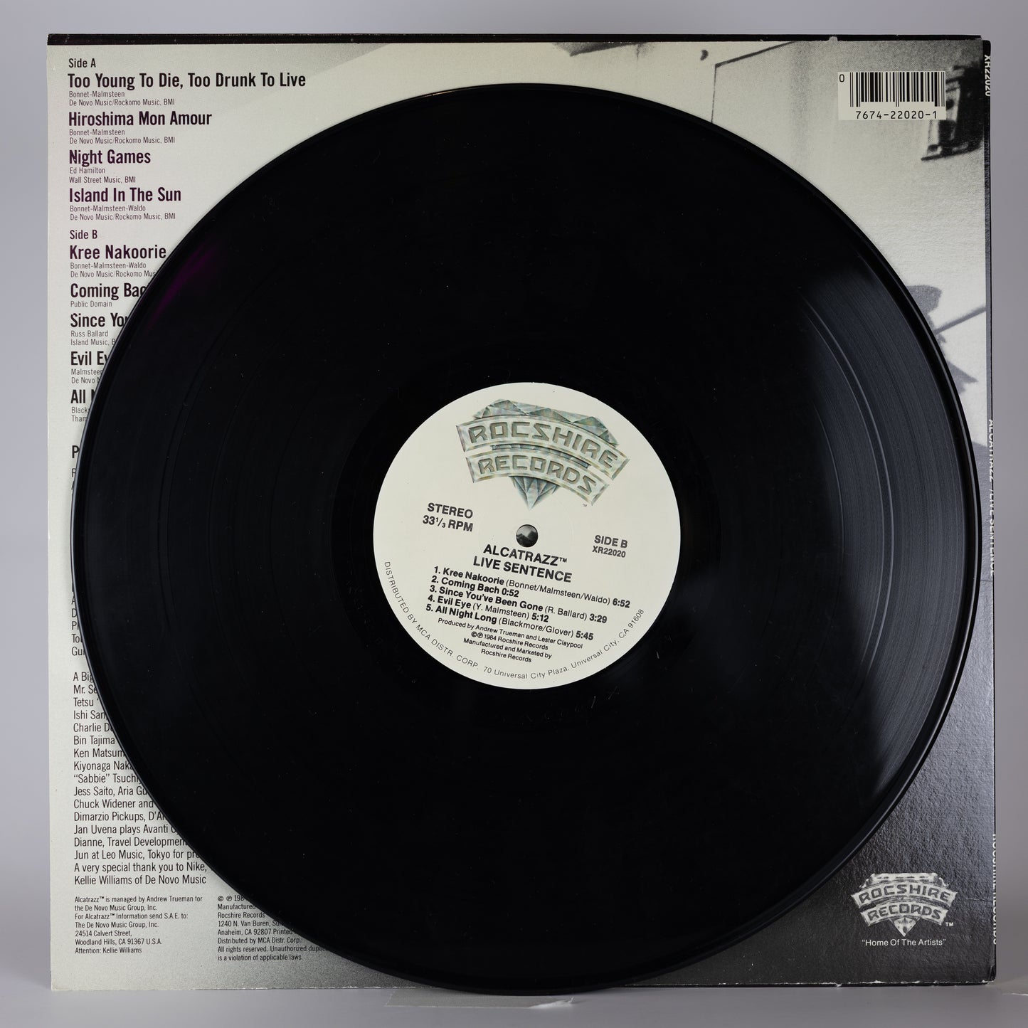 Alcatrazz – Live Sentence (No Parole From Rock 'n' Roll) - 1984
