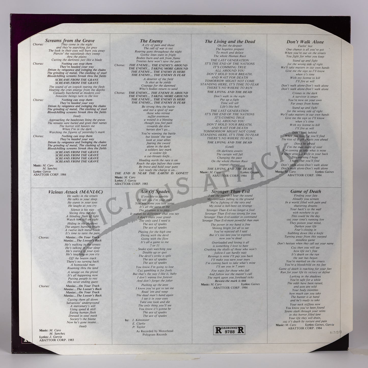 Abattoir – Vicious Attack - 1985