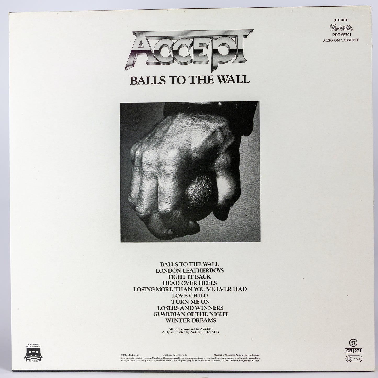 Accept - Balls To The Wall - 1983