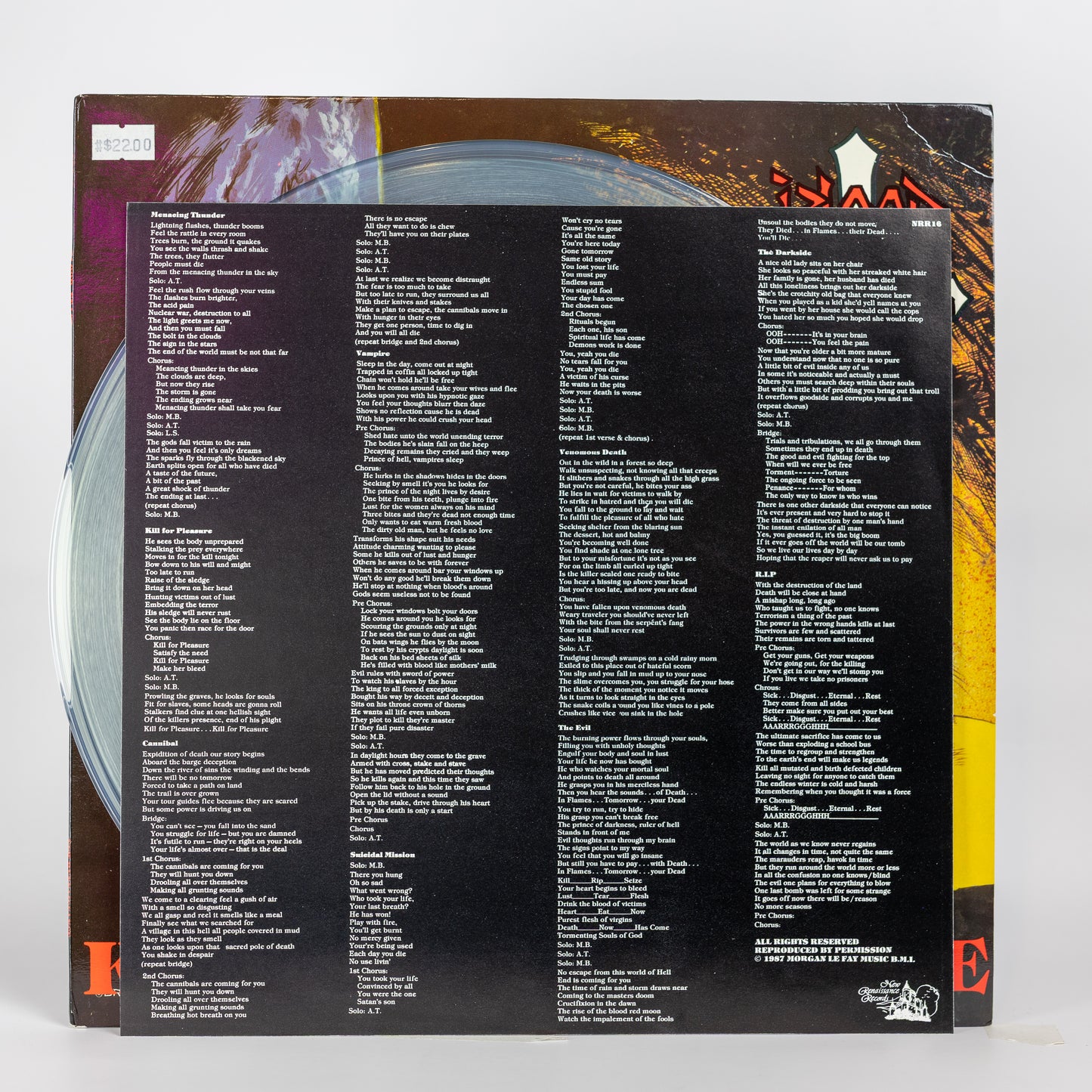 Blood Feast – Kill For Pleasure 1987