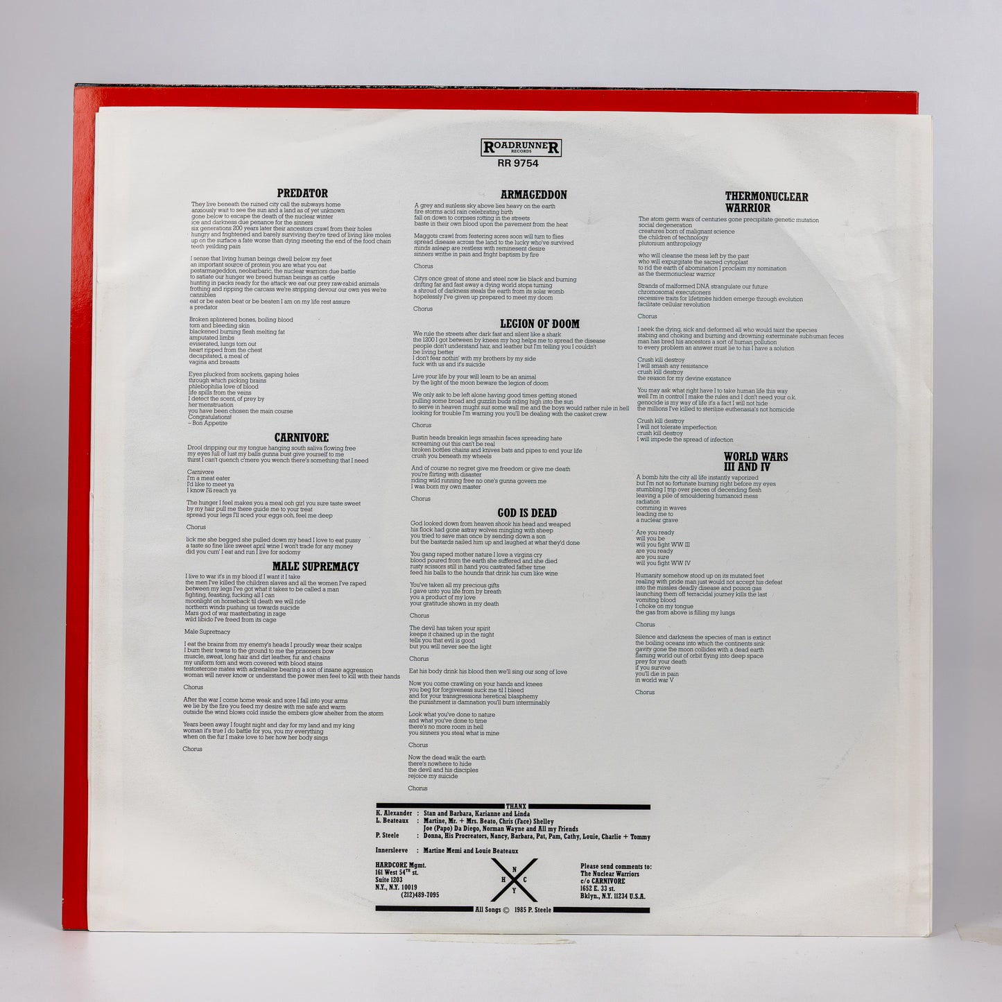 Carnivore – Carnivore - 1985