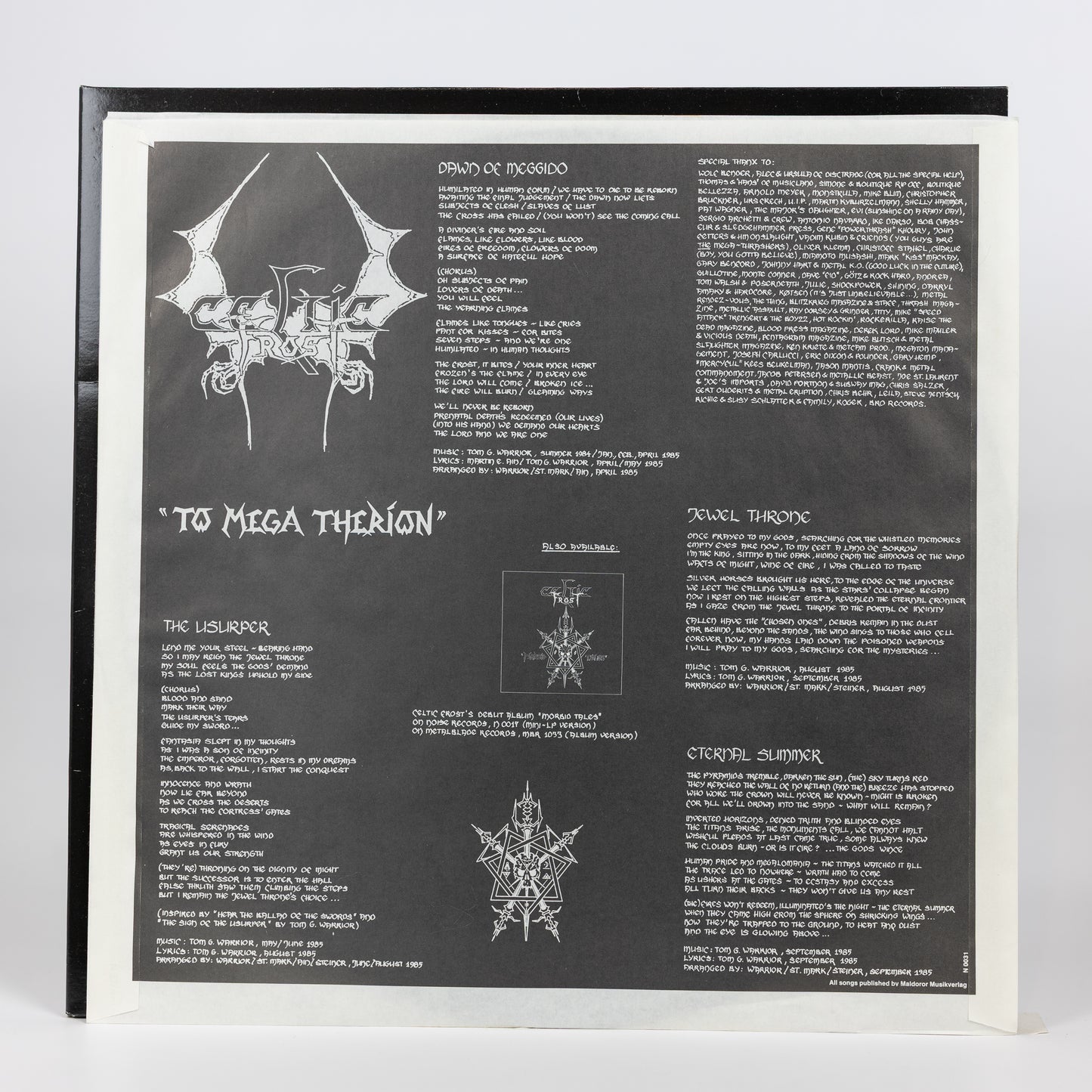 Celtic Frost – To Mega Therion - 1985
