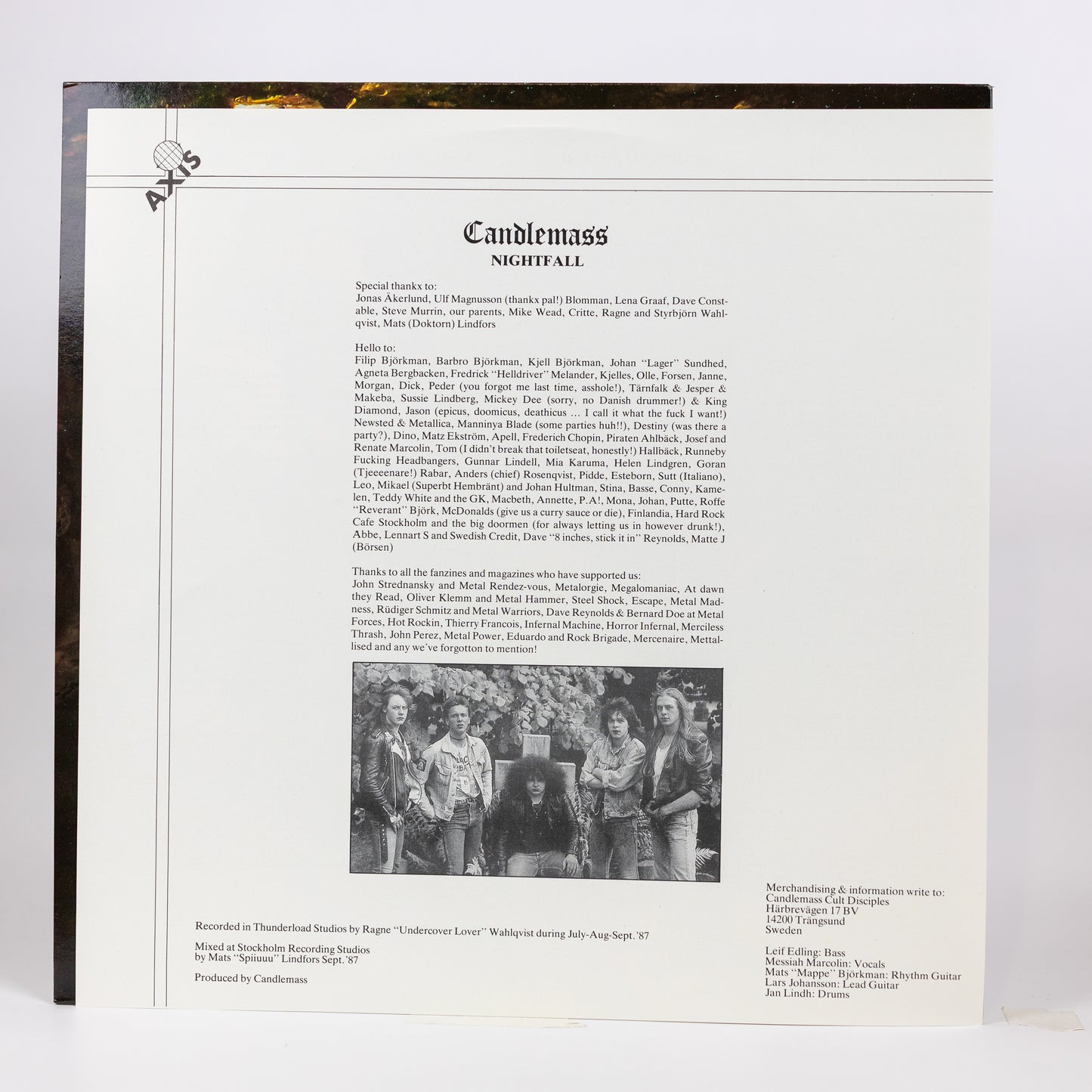 Candlemass – Nightfall - 1987