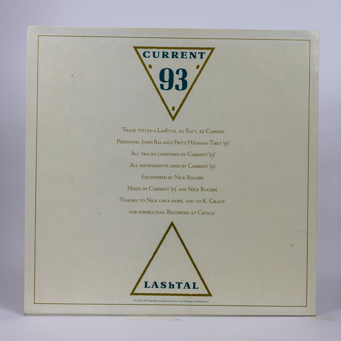 Current 93 – LAShTAL - 1984
