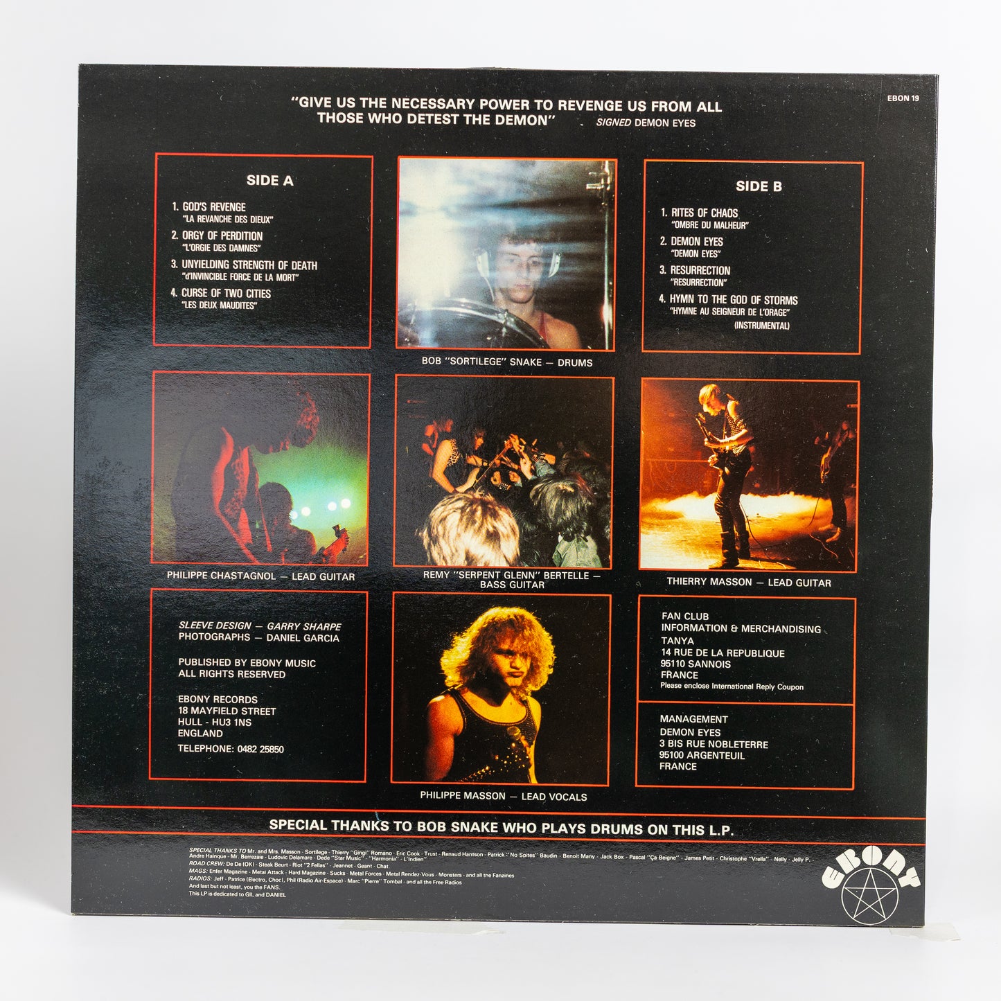 Demon Eyes – Rites Of Chaos - 1984