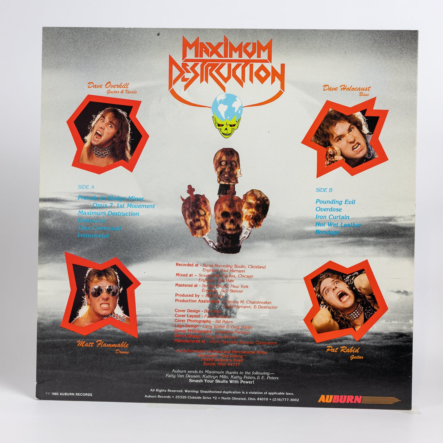 Destructor – Maximum Destruction - 1985