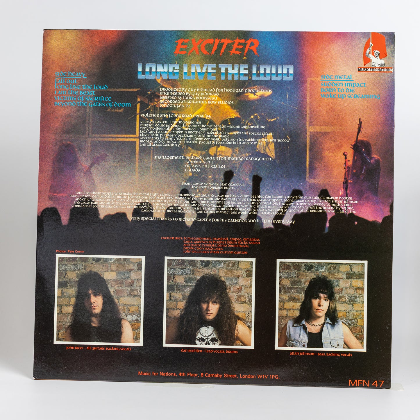 Exciter – Long Live The Loud - 1985