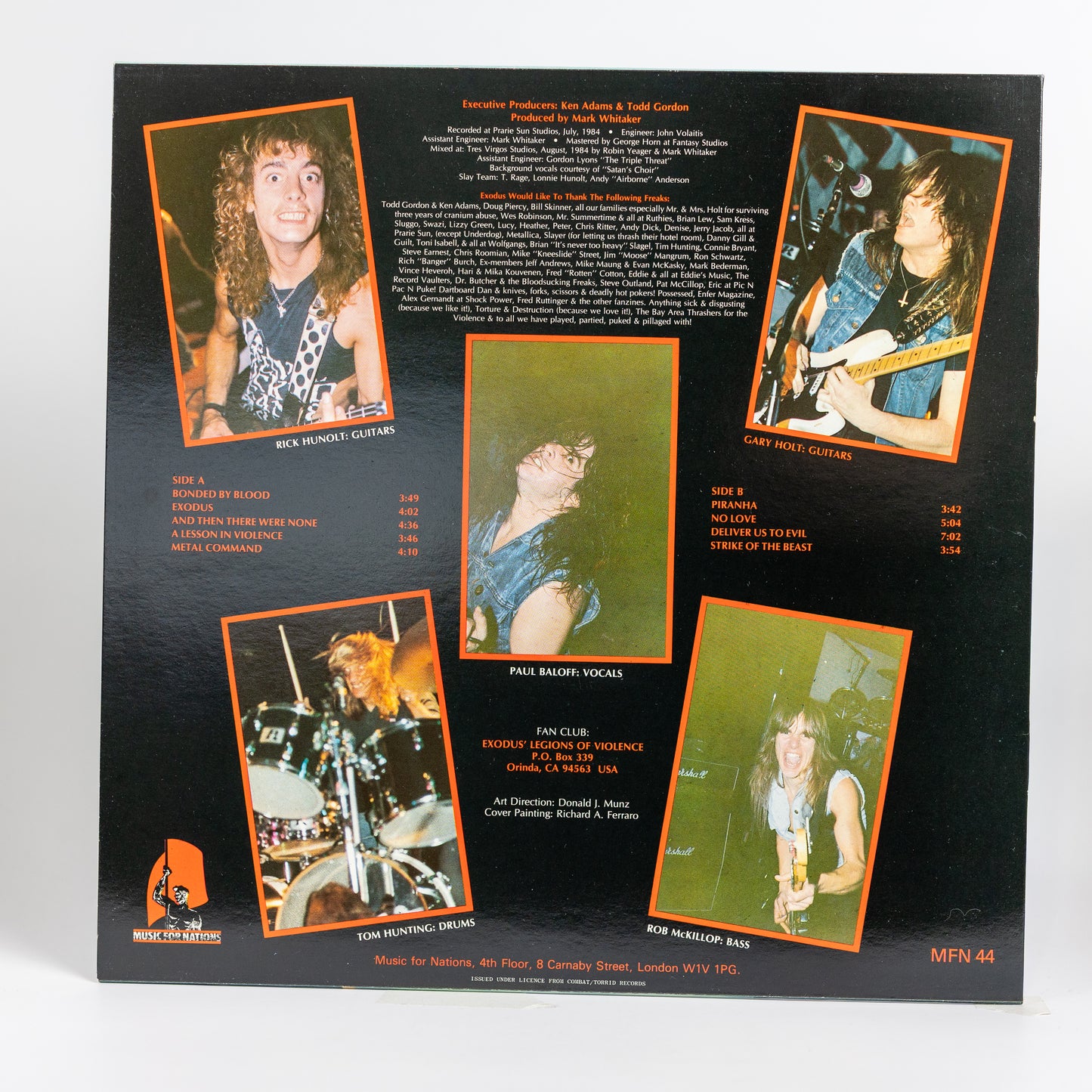 Exodus – Bonded By Blood - 1985
