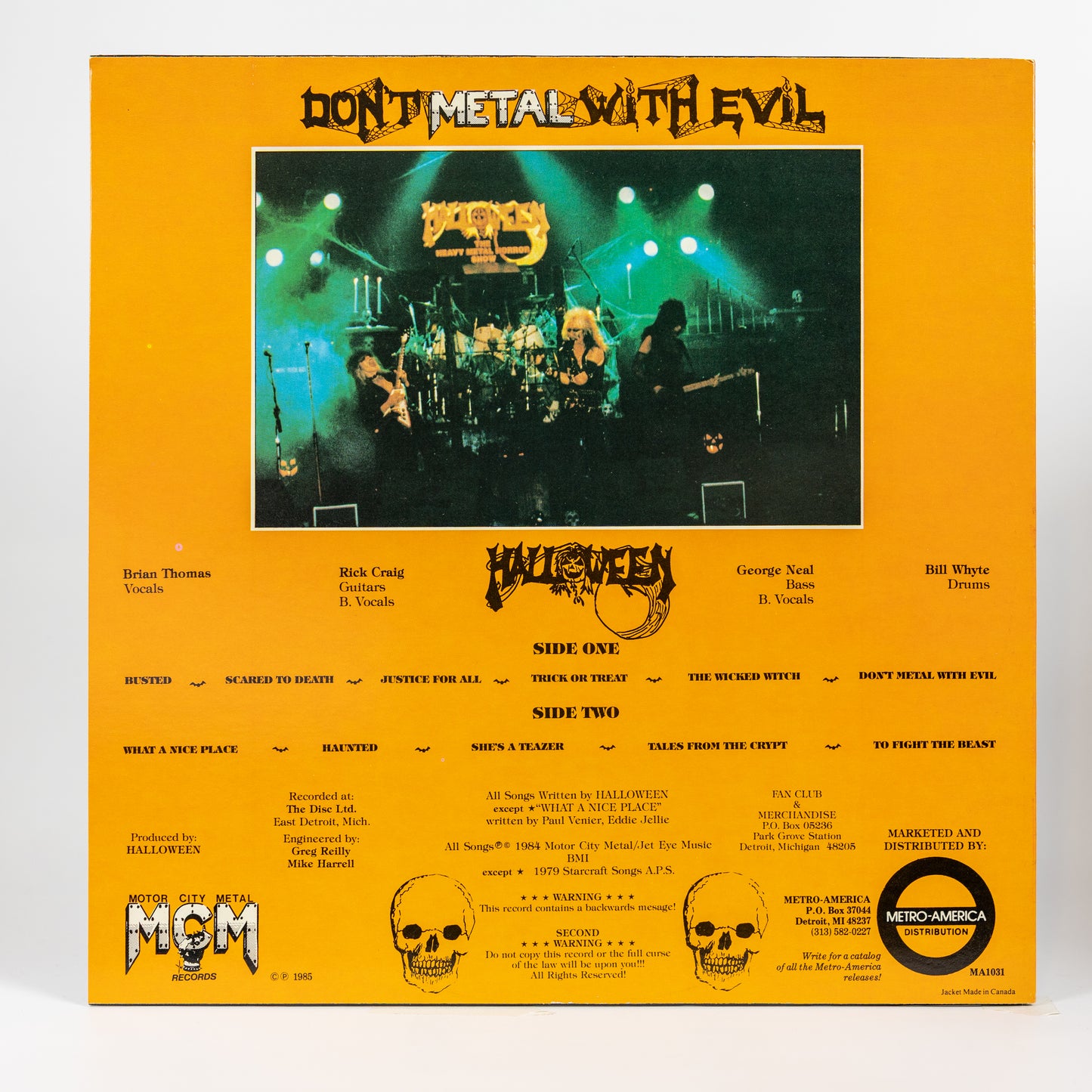 Halloween – Don't Metal With Evil - 1985