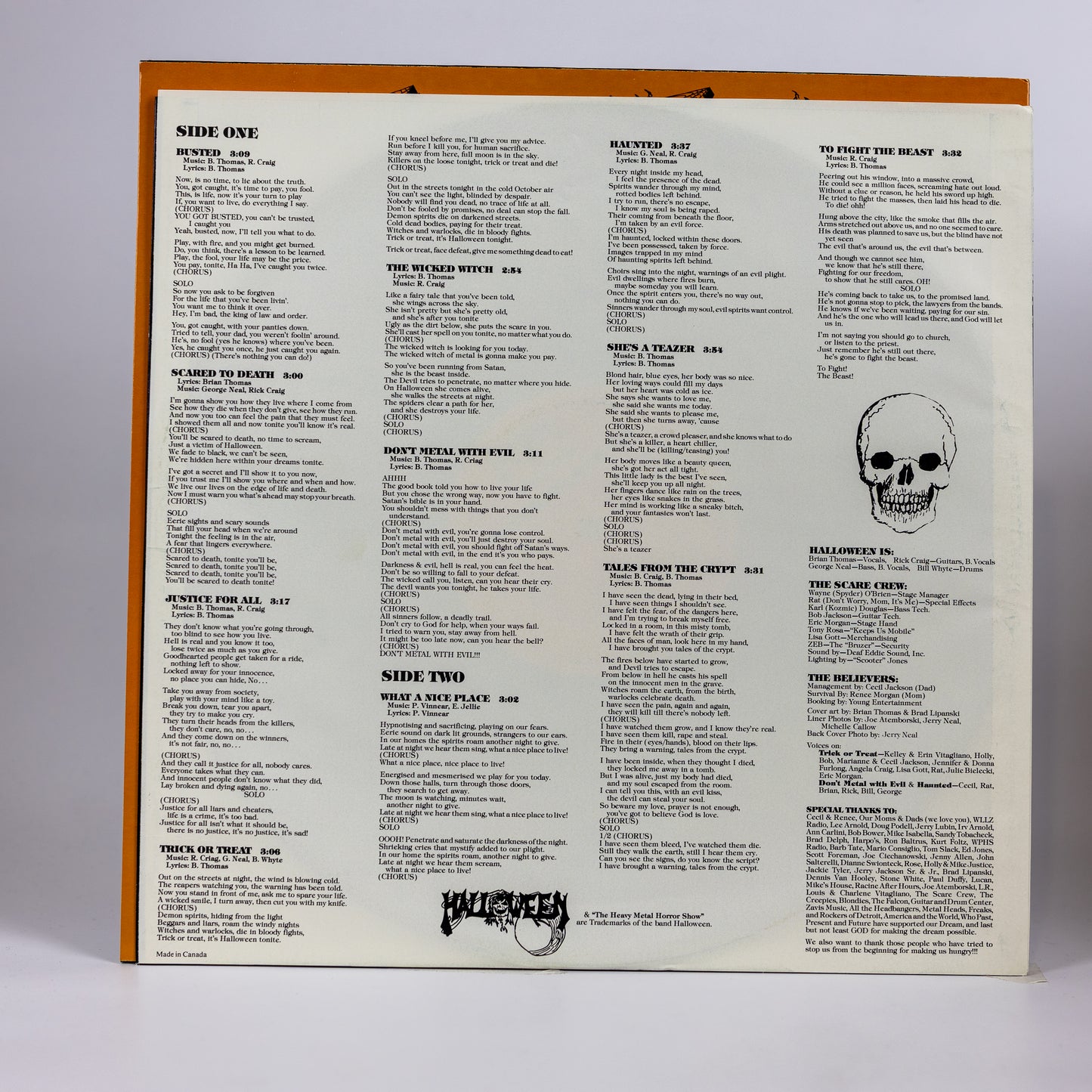 Halloween – Don't Metal With Evil - 1985