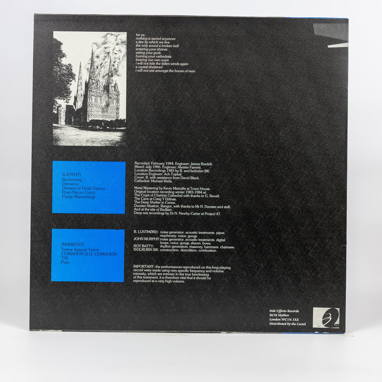 Lustmørd – Paradise Disowned - 1986