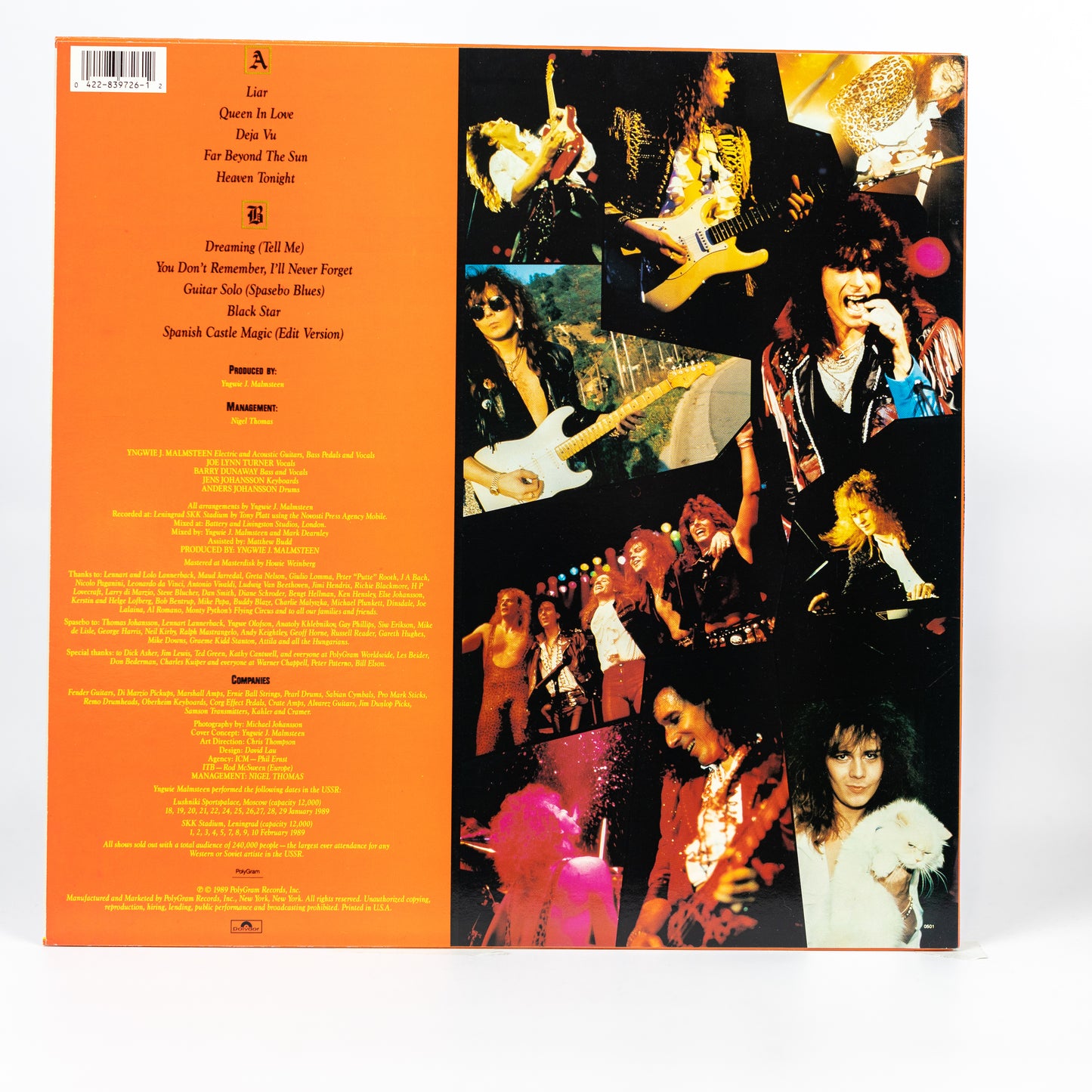 Yngwie Malmsteen – Trial By Fire - Live In Leningrad - 1989