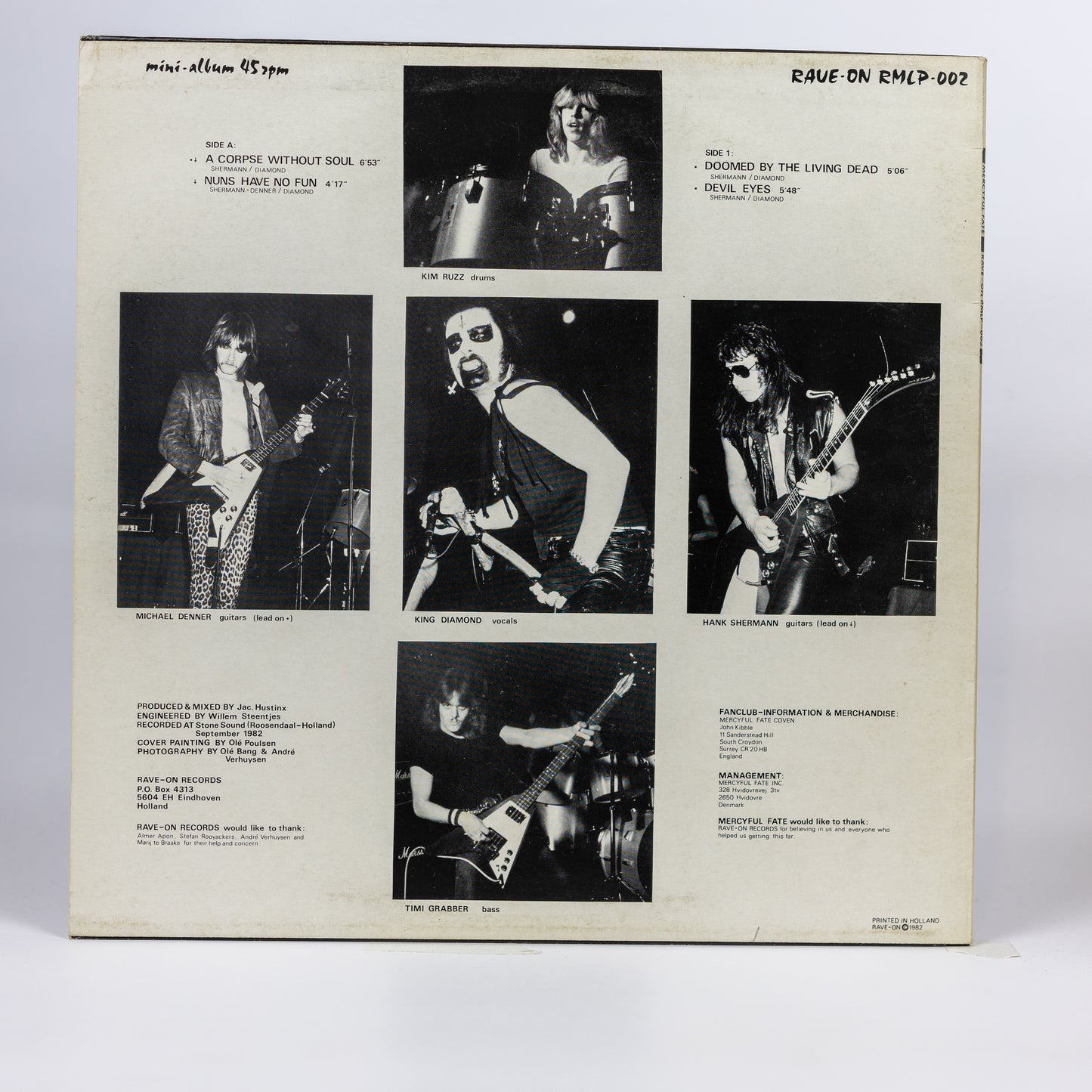 Mercyful Fate – Mercyful Fate - 1982