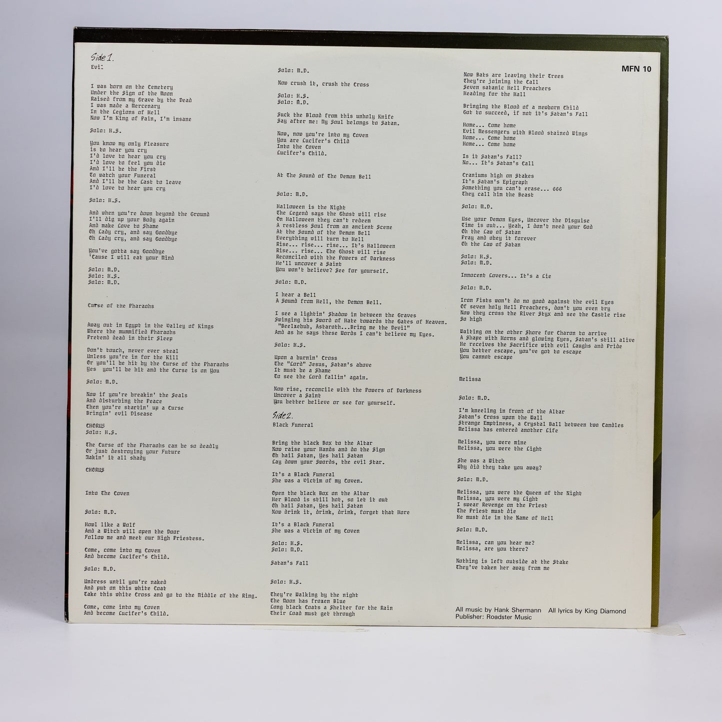 Mercyful Fate – Melissa - 1983
