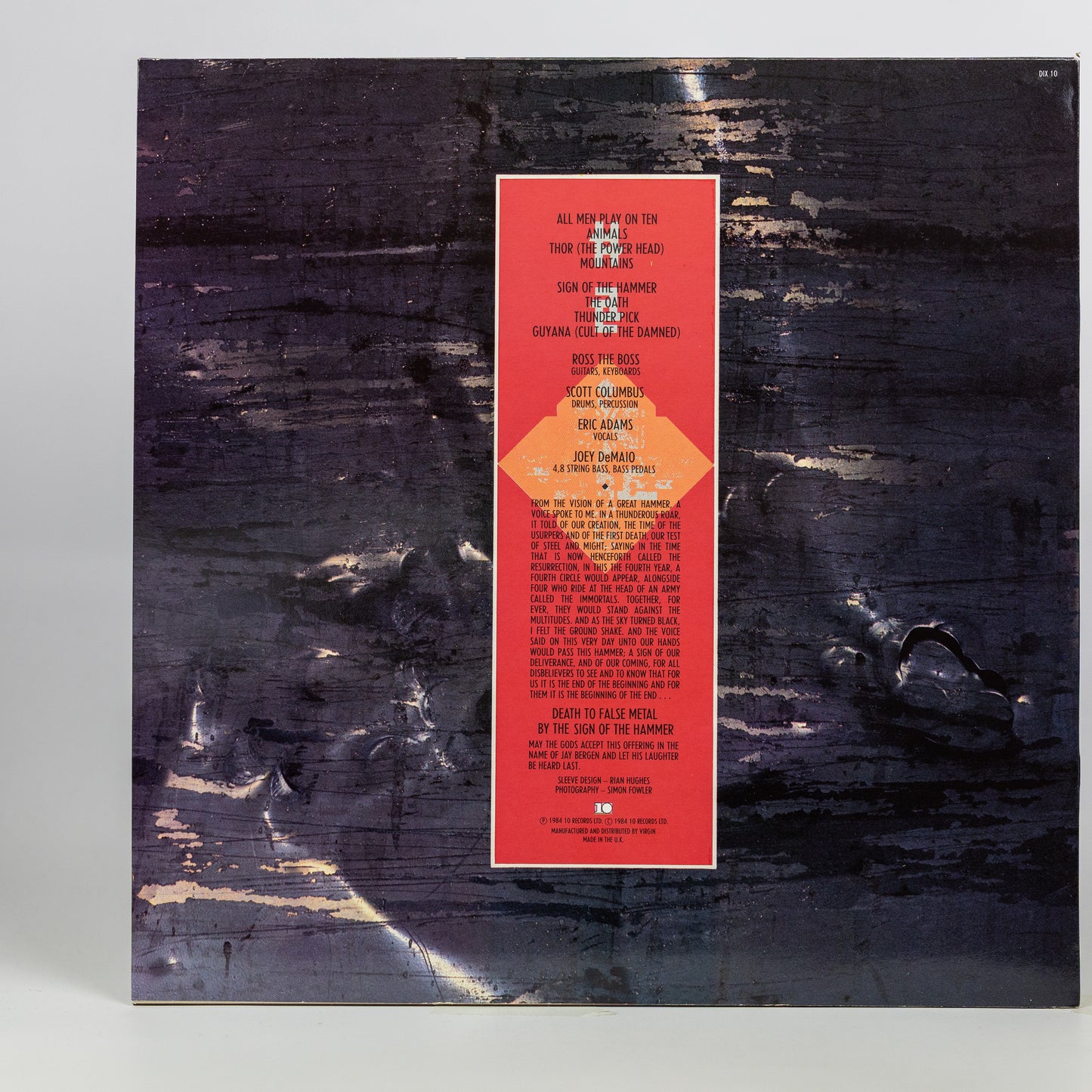 Manowar – Sign Of The Hammer - 1984