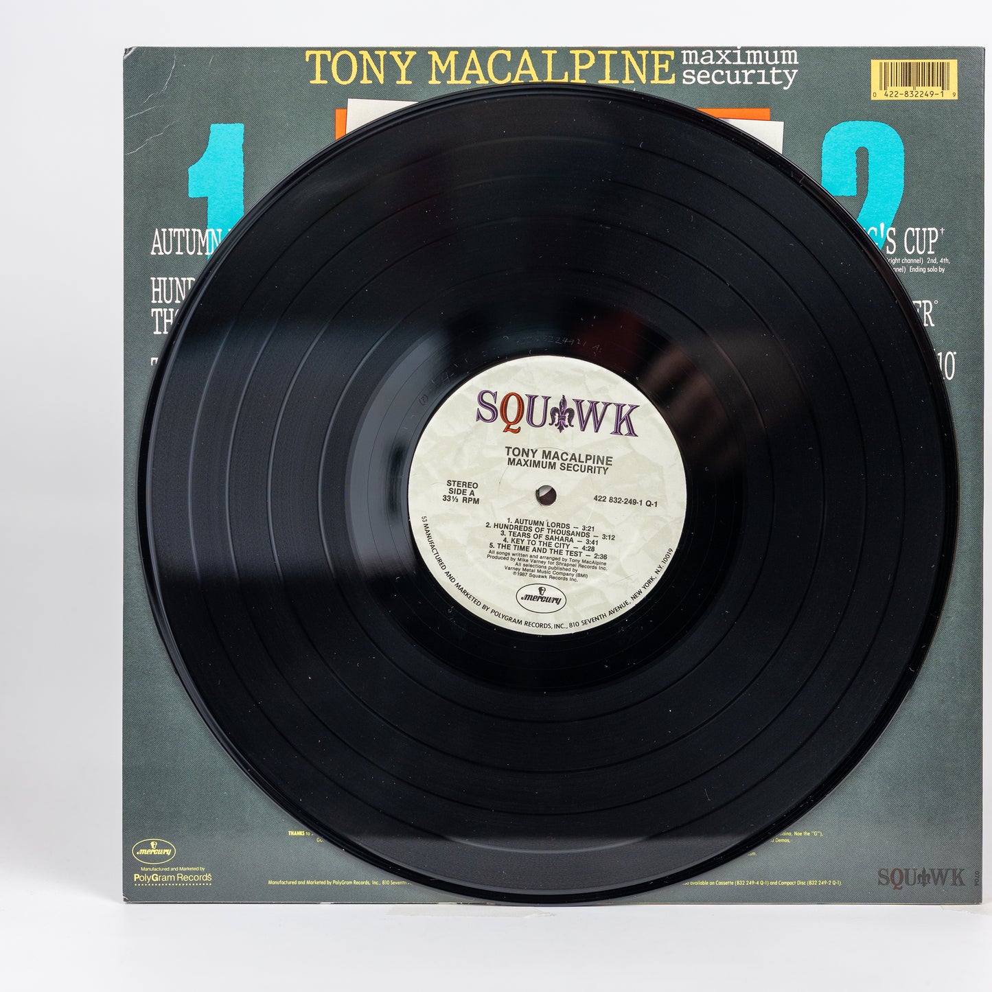 Tony MacAlpine – Maximum Security - 1987