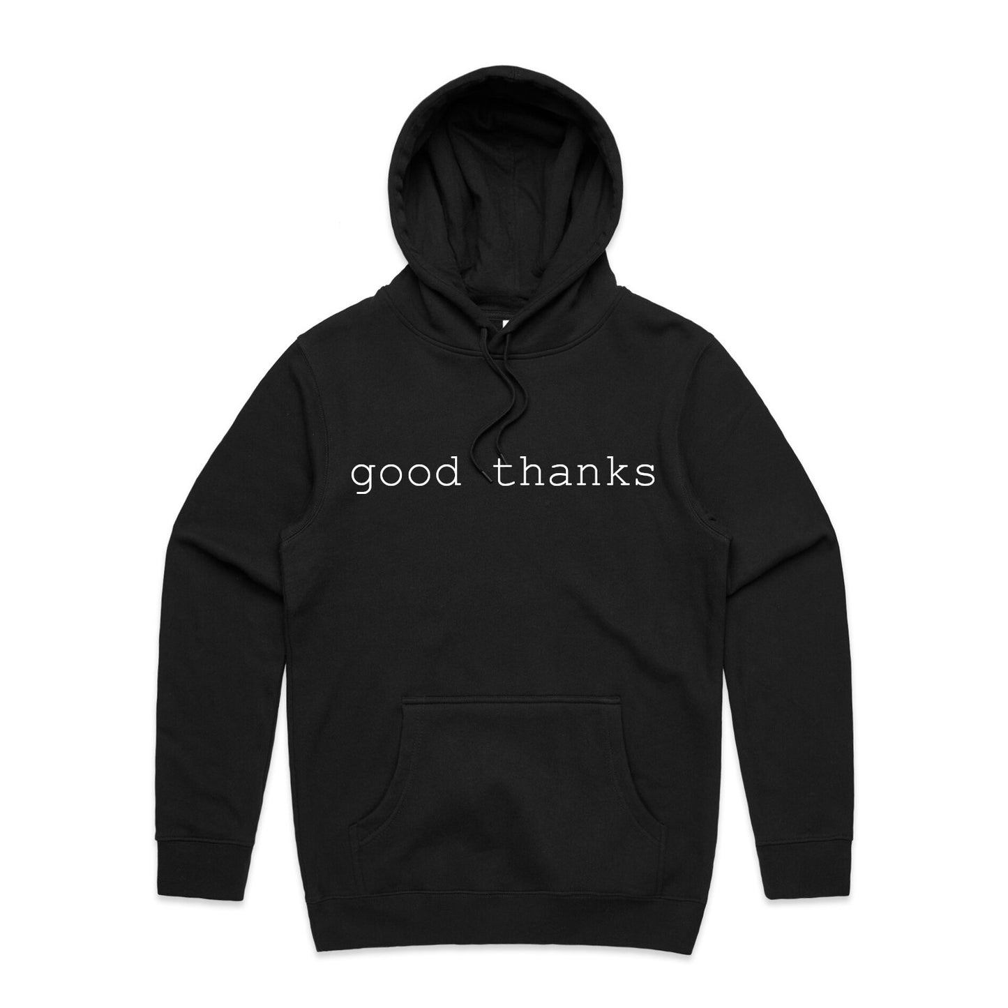 Good Thanks // Butterfly Foundation + Eating Disorder Victoria // BLACK HOOD