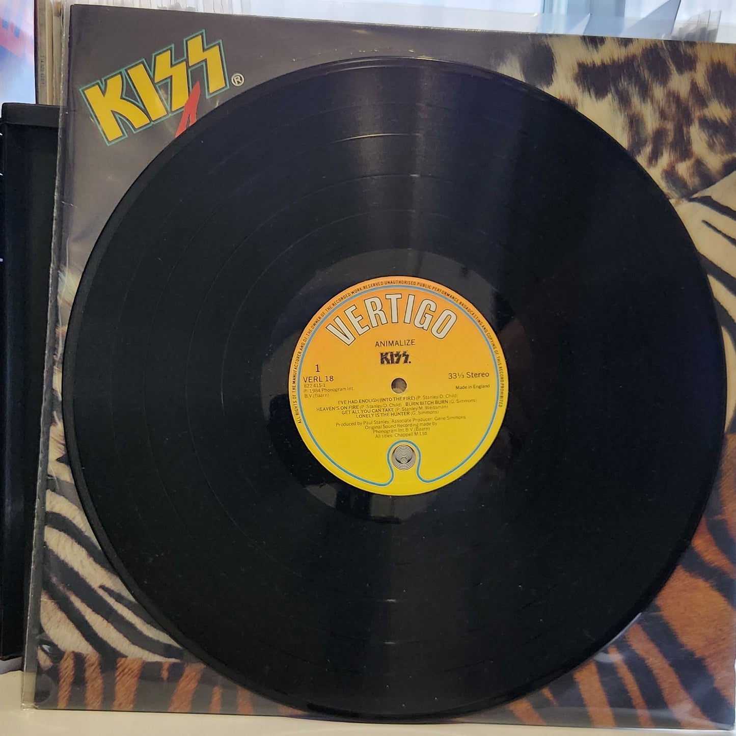 Kiss – Animalize - UK 1984 Press