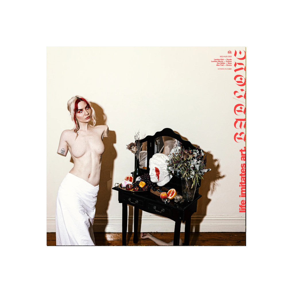 Bad/Love - Life Imitates Art - Clear with Red Splatter