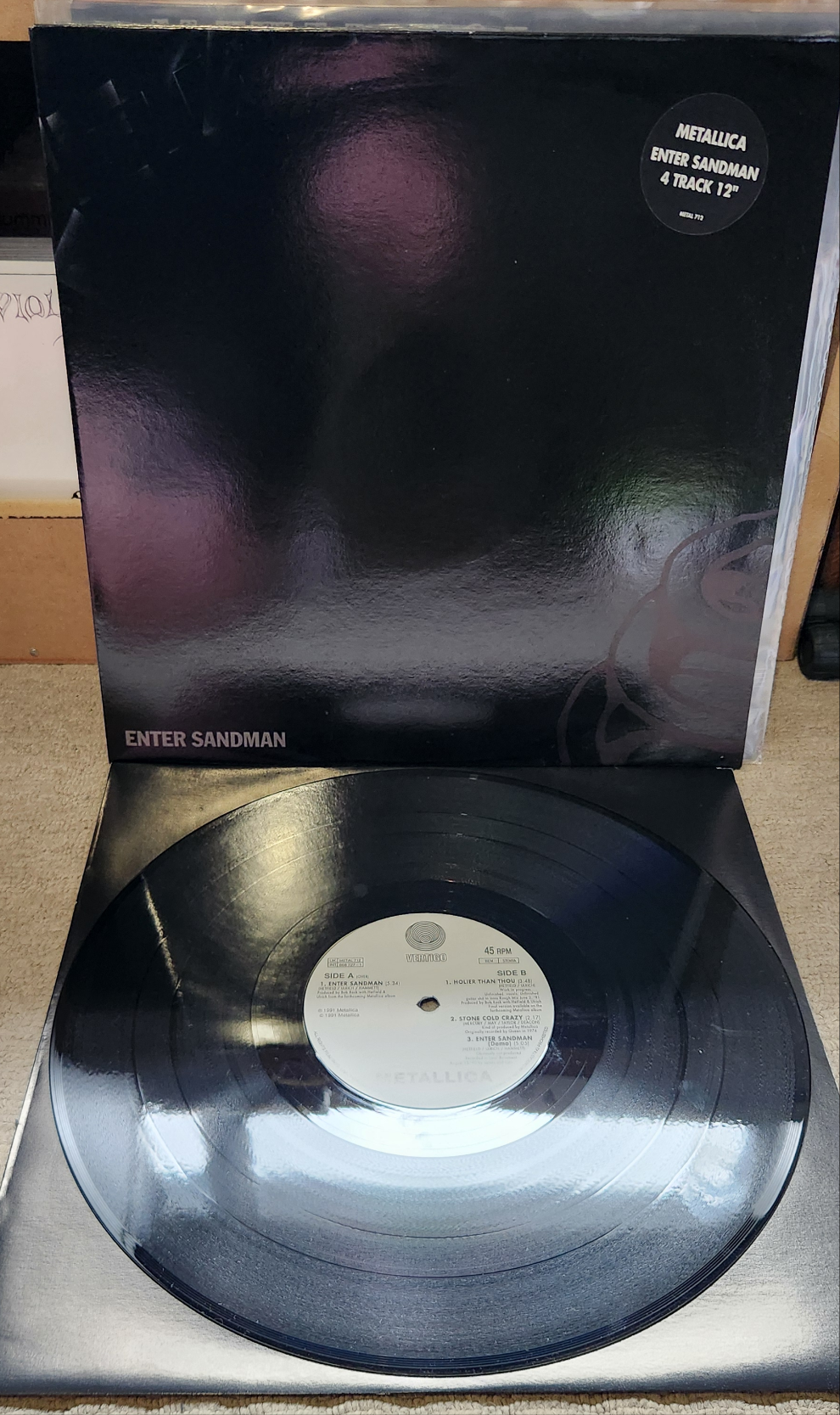 Metallica - Enter Sandman - 12" Single METAL712