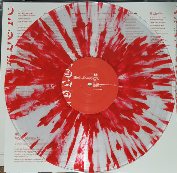 Bad/Love - Life Imitates Art - Clear with Red Splatter