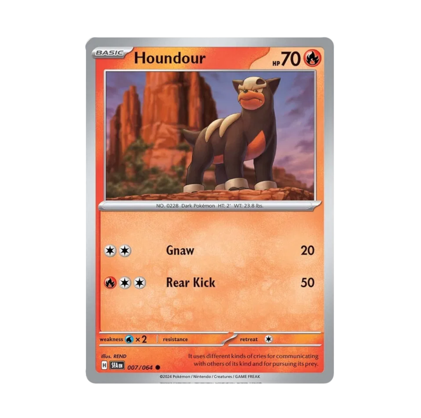 Shrouded Fable - 007/064 Houndour Rev Holo