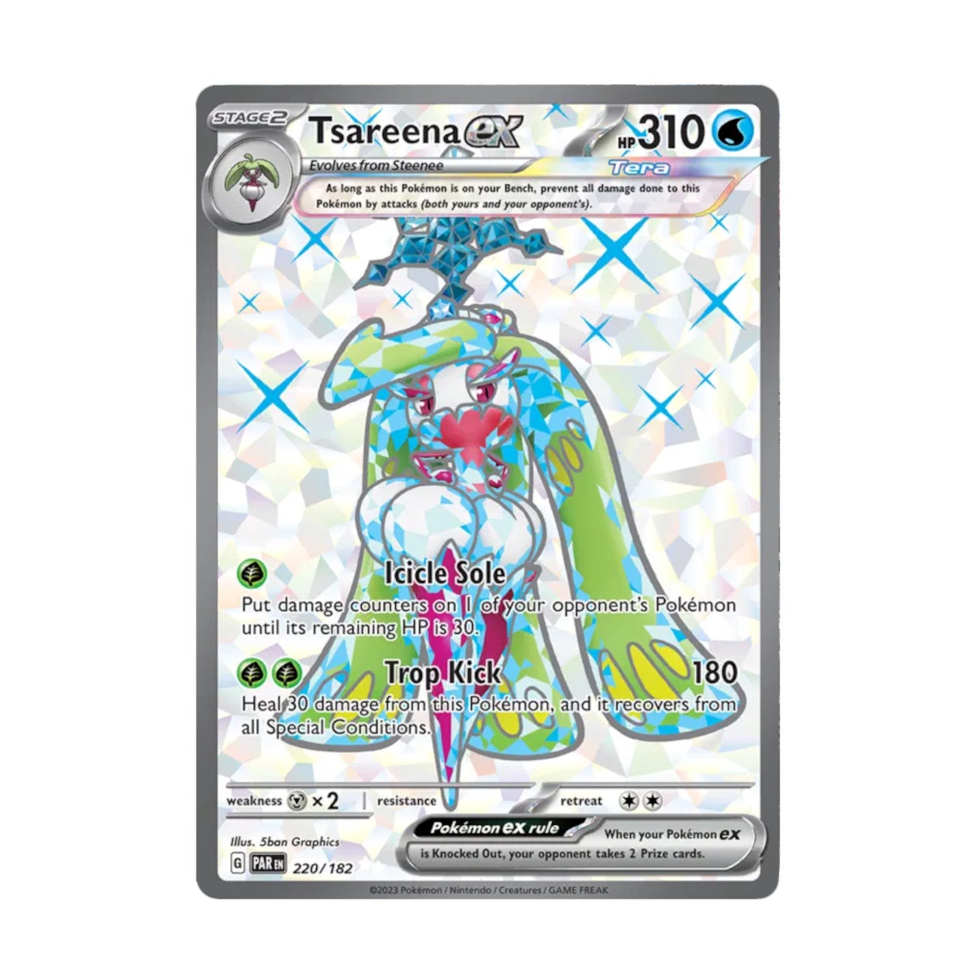 Paradox Rift 220/182 Tsareena EX Ultra Rare