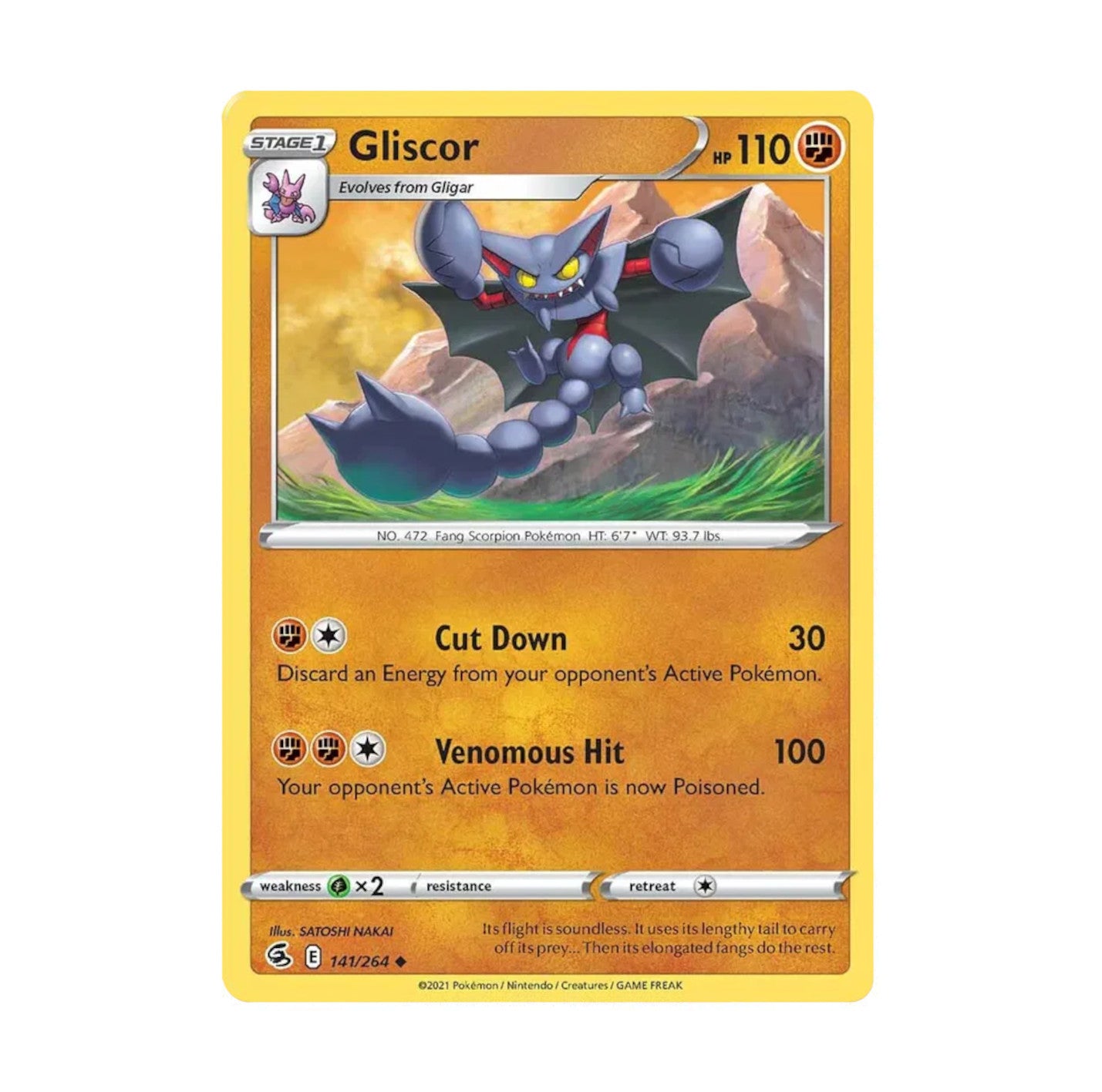 Fusion Strike 141/264 Gliscor Uncommon