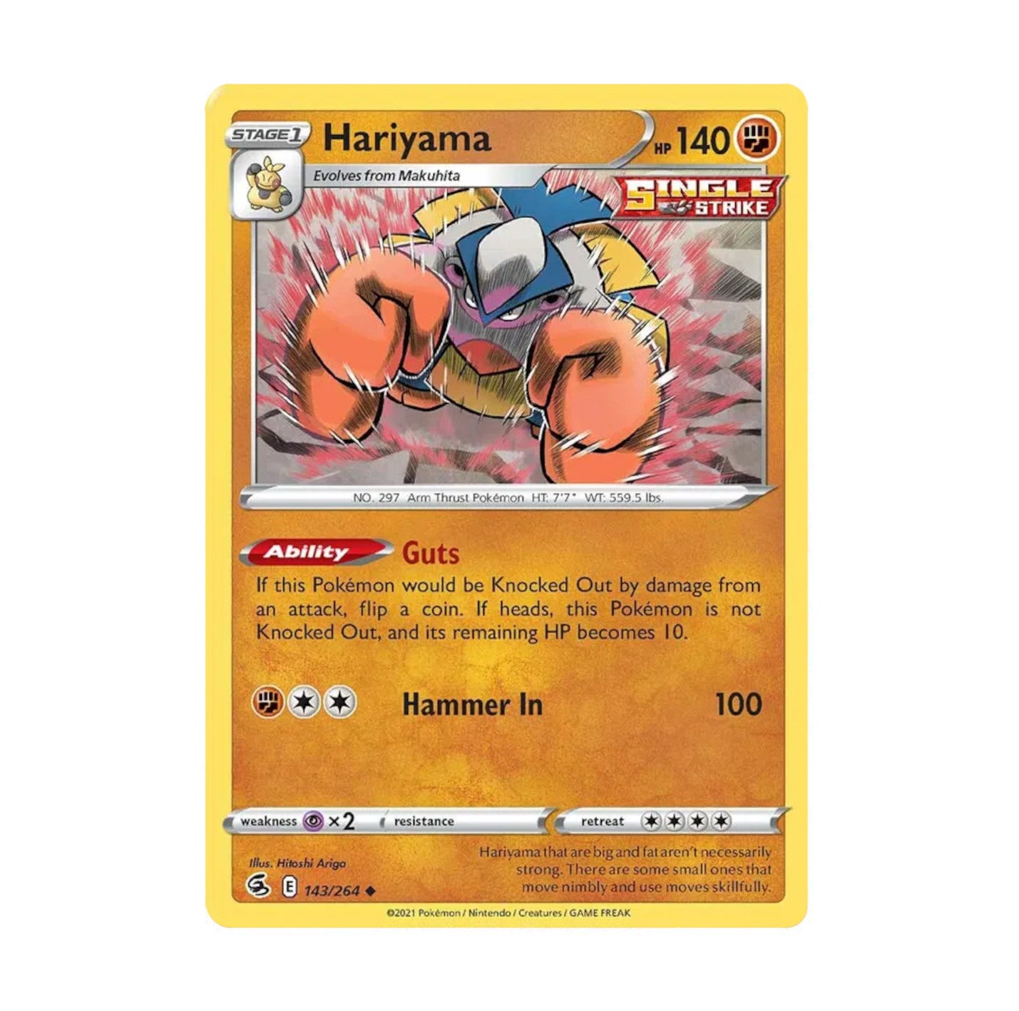 Fusion Strike 143/164 Hariyama Uncommon