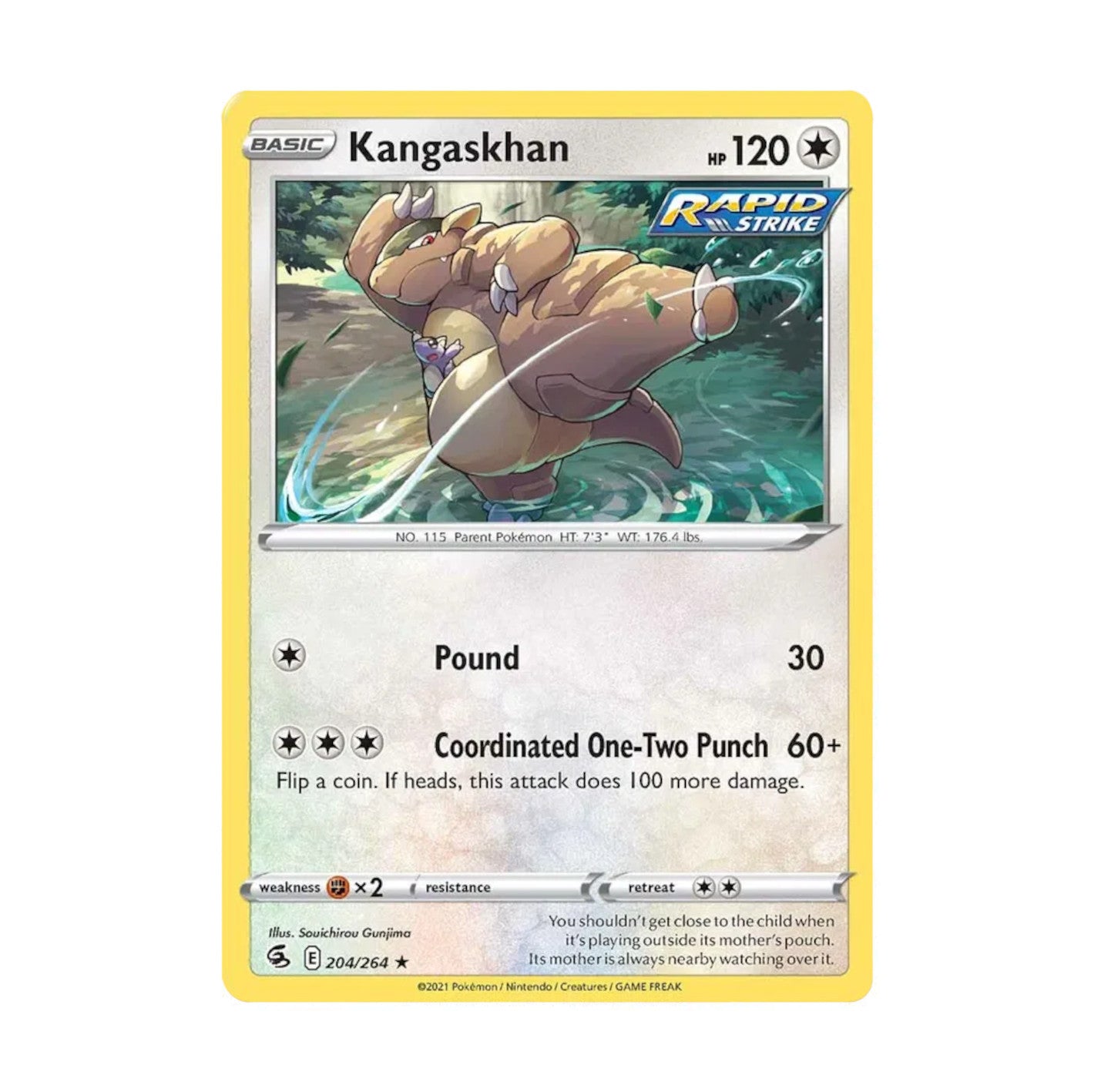 Fusion Strike 204/264 Kangaskhan Rare