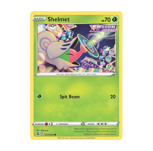 Fusion Strike 013/264 Shelmet Rev Holo