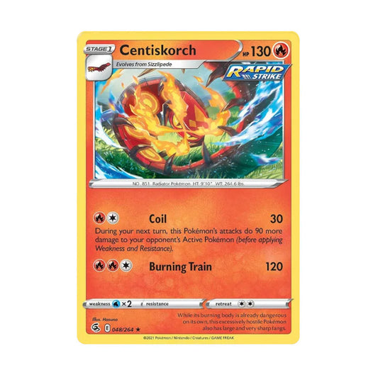 Fusion Strike 048/264 Centiskorch Rev Holo