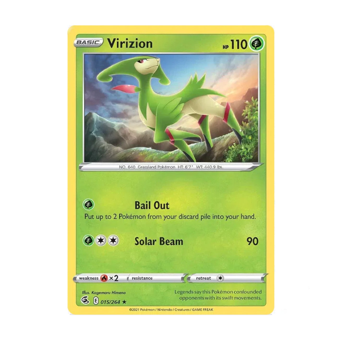 Fusion Strike 015/264 Virizion Rare