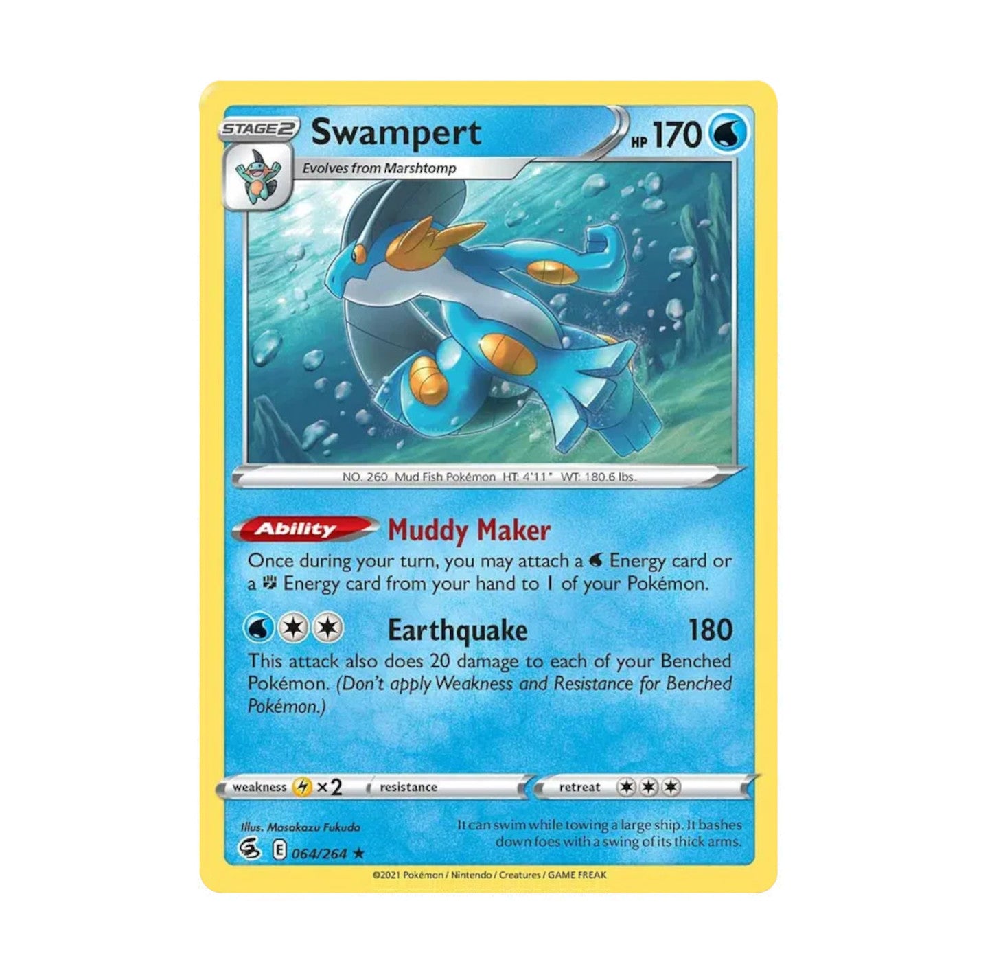 Fusion Strike 064/264 Swampert Rare