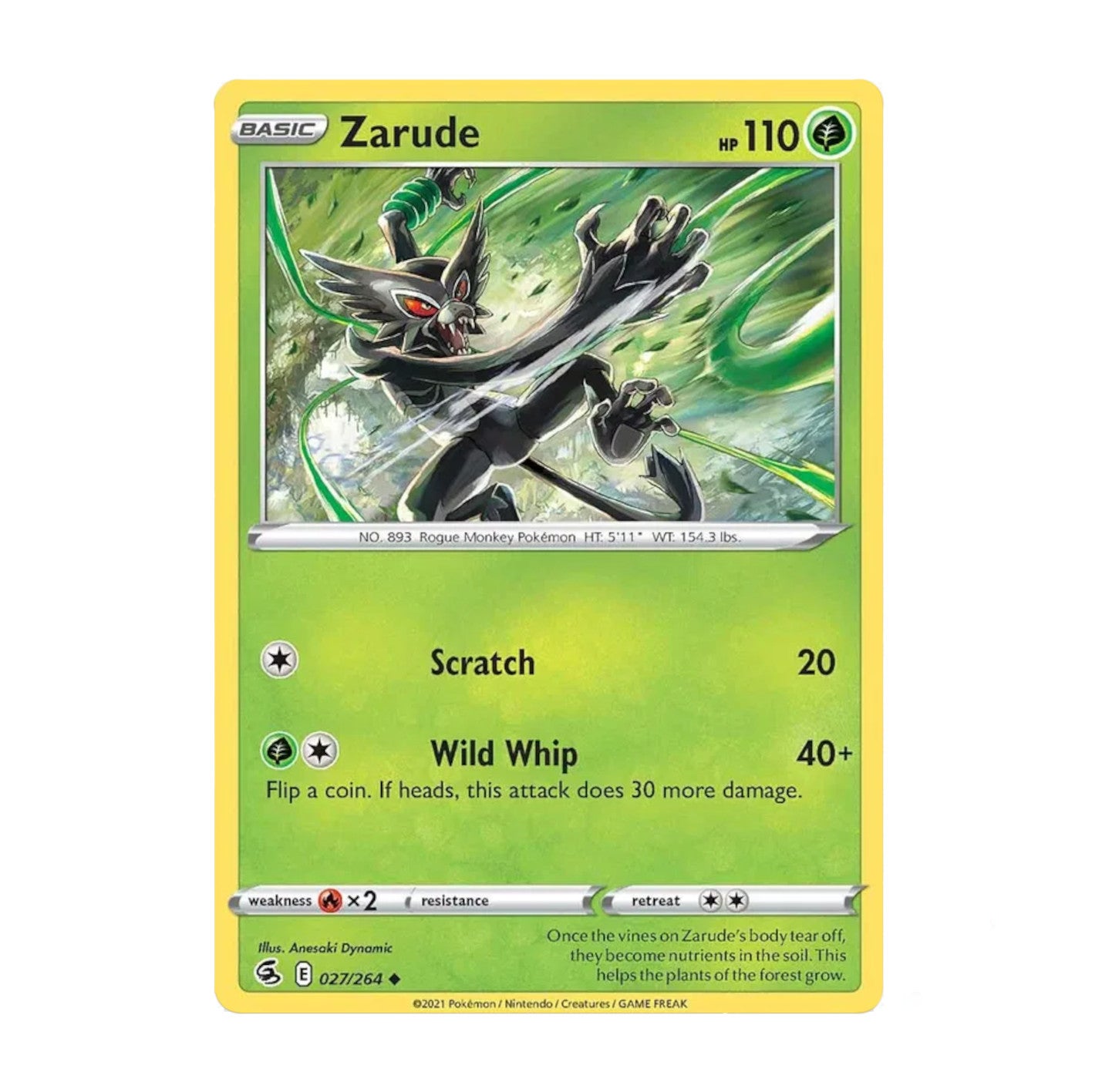 Fusion Strike 027/264 Zarude Uncommon