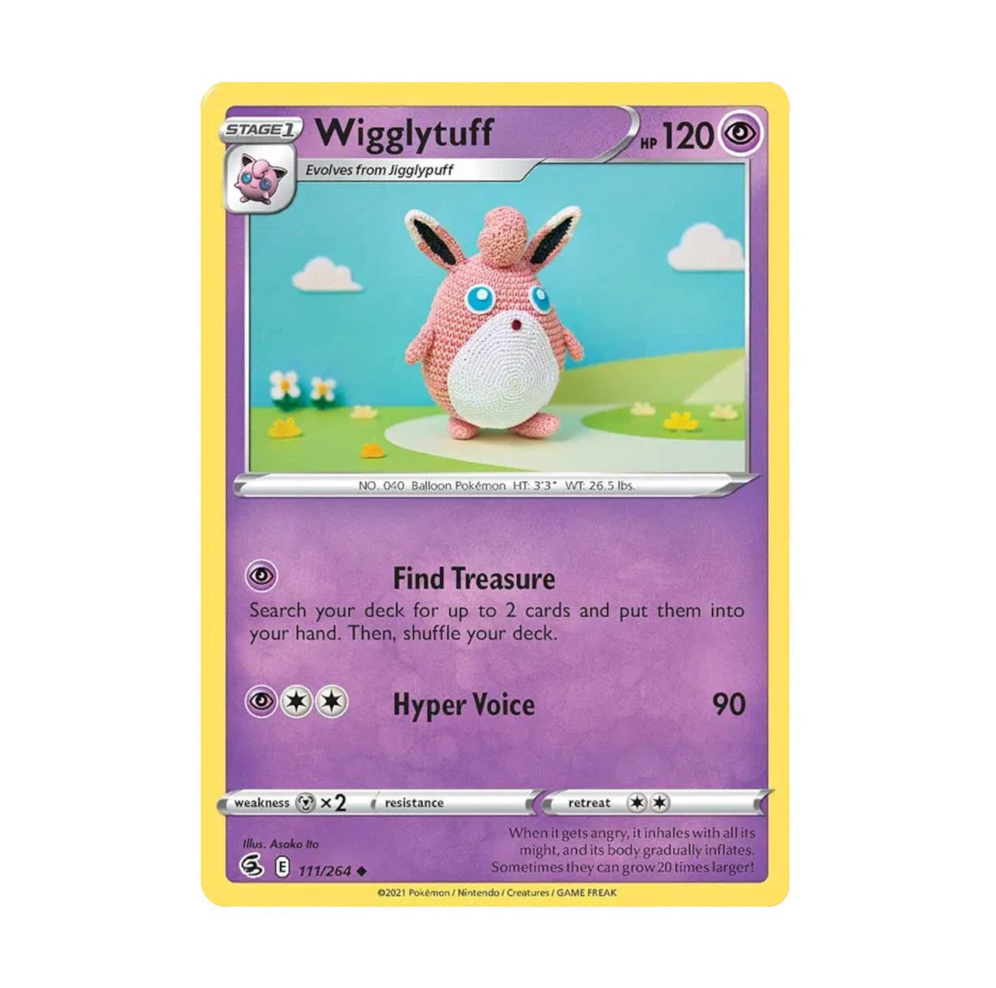 Fusion Strike 111/264 Wigglytuff Uncommon