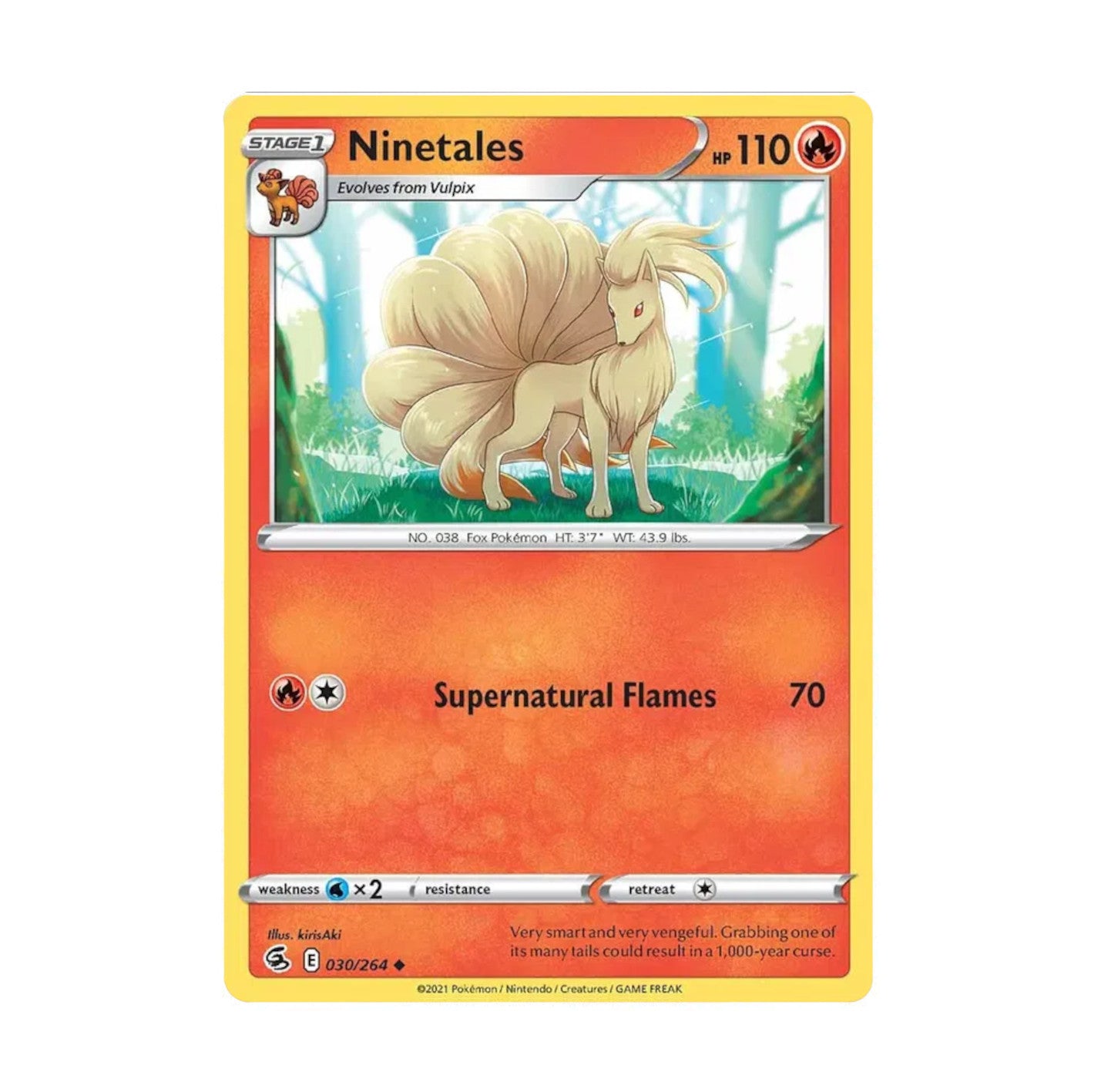 Fusion Strike 030/264 Ninetales Rev Holo