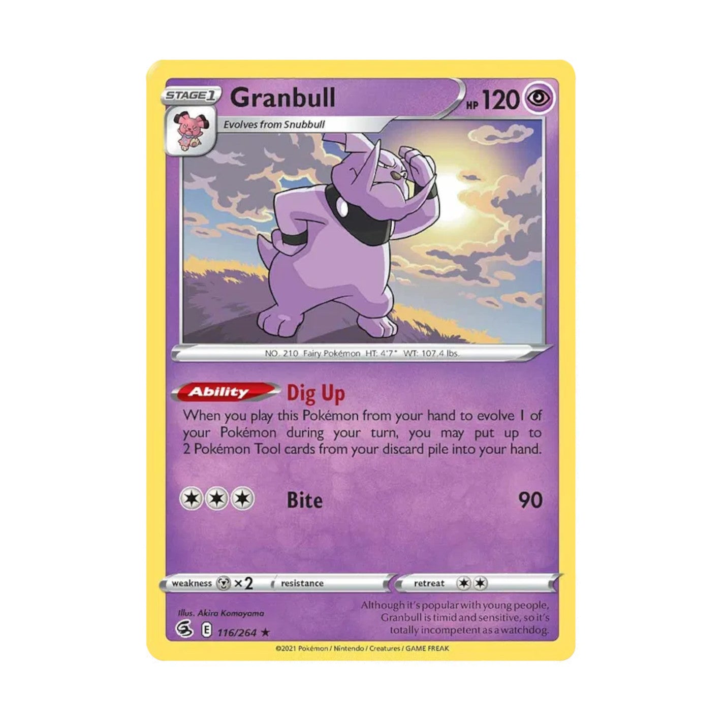 Fusion Strike 116/264 Granbull Rare