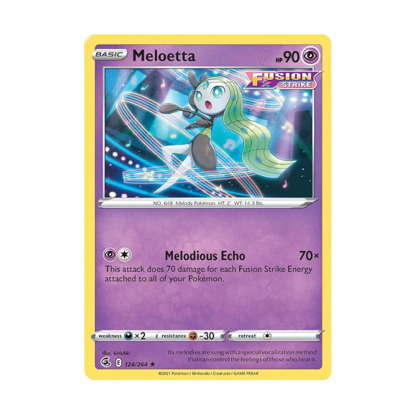 Fusion Strike 124/264 Meloetta Rare