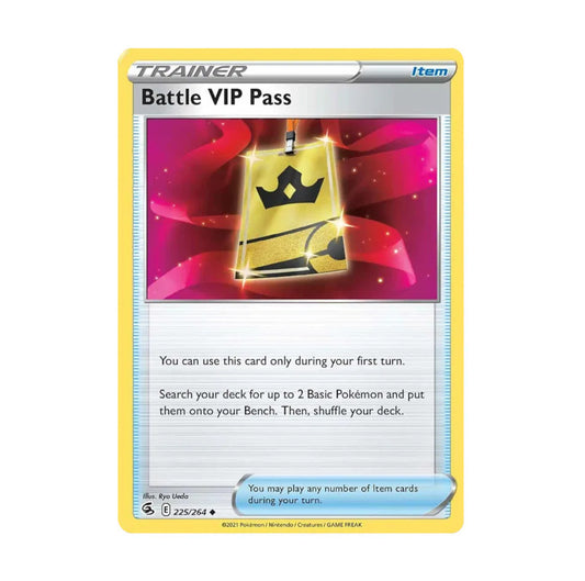 Fusion Strike 225/264 Battle VIP Pass Rev Holo