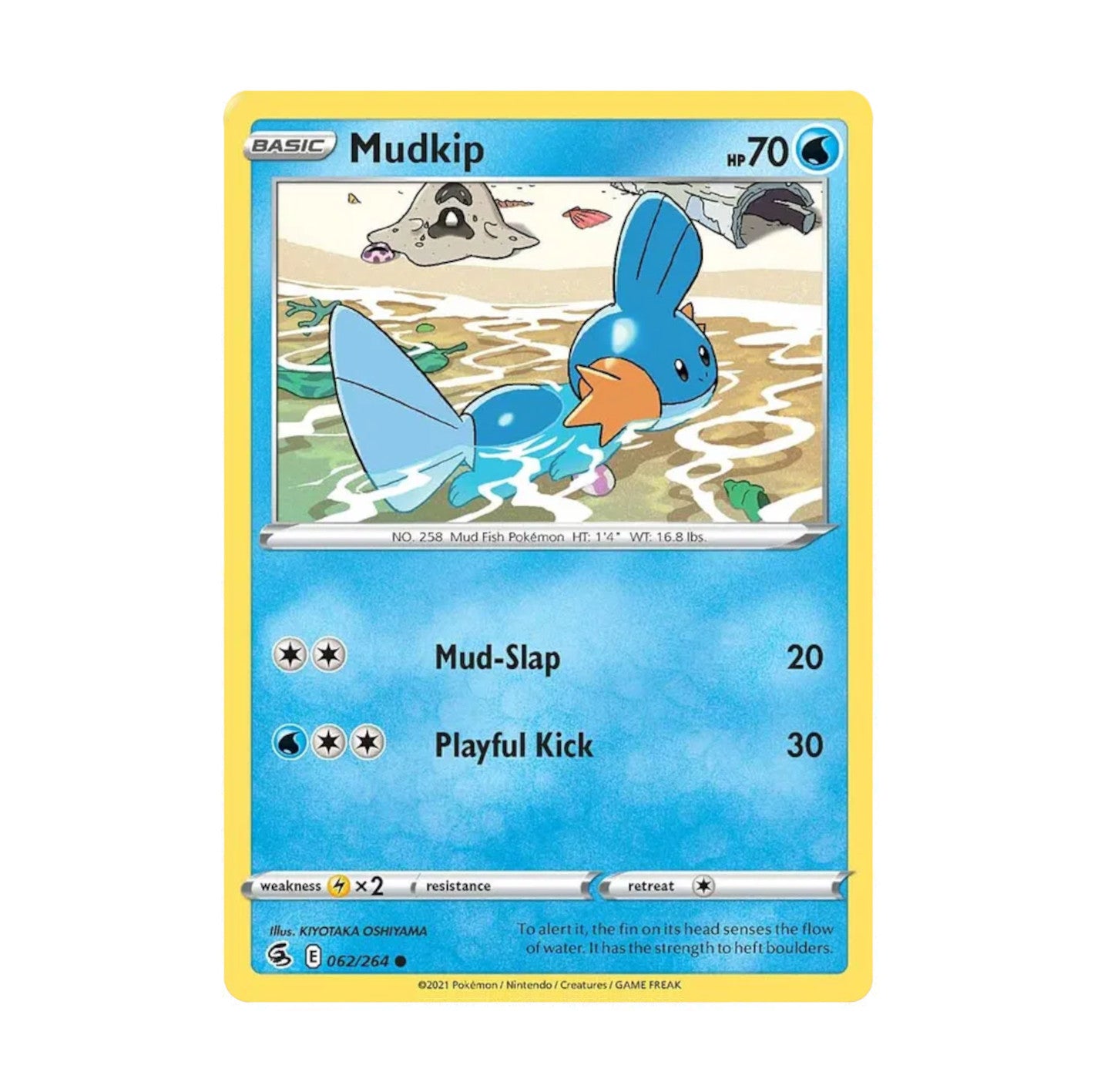 Fusion Strike 062/264 Mudkip Rev Holo