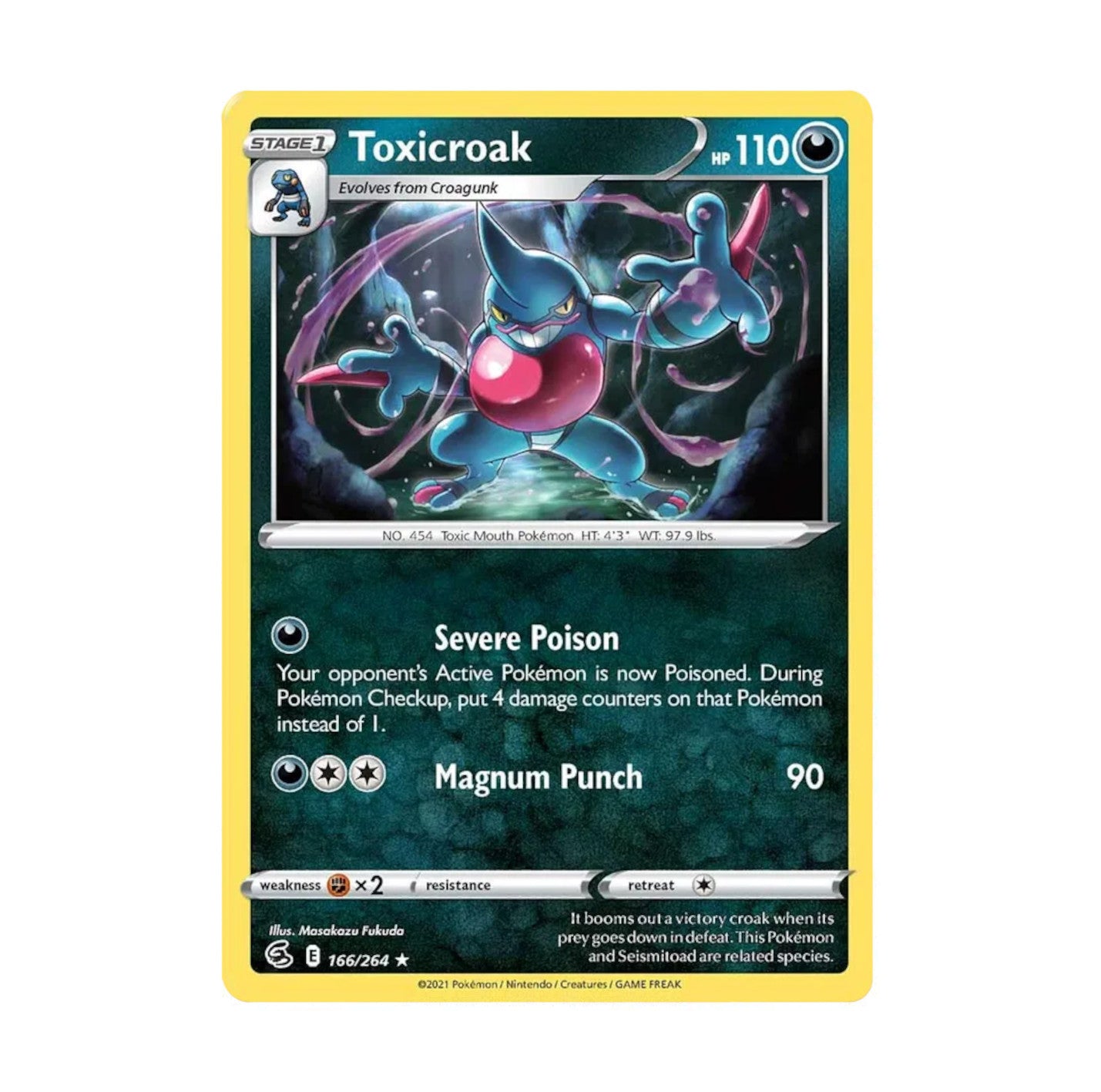 Fusion Strike 166/264 Toxicroak Rare