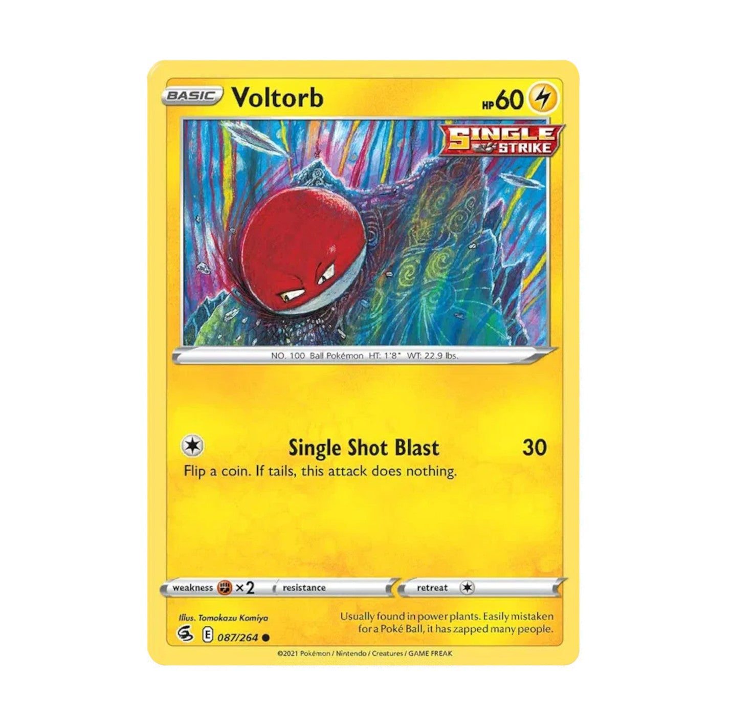 Fusion Strike 087/264 Voltorb Rev Holo